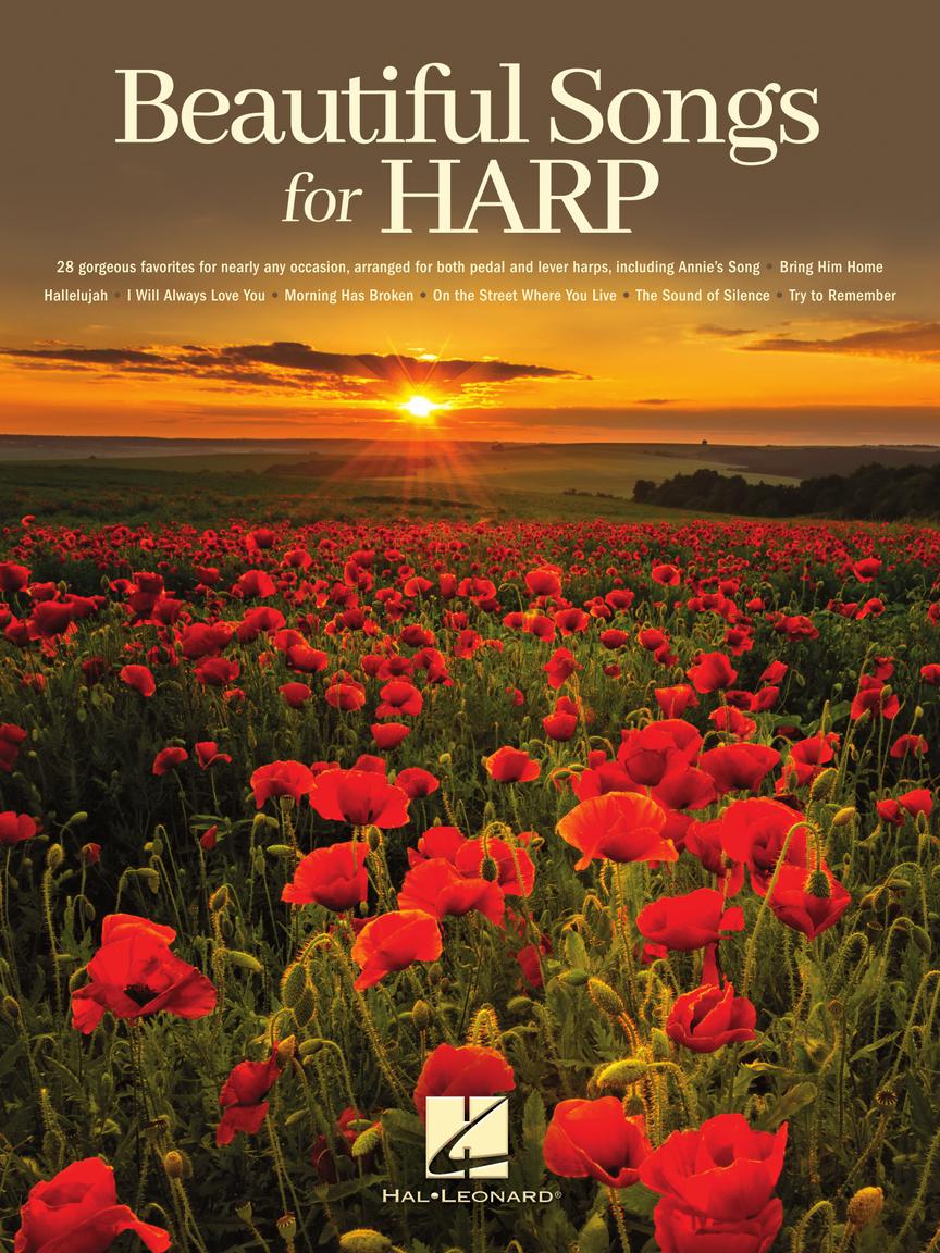 Front Cover of Beautiful Songs for Harp - SKU#49-431600 : Product Type Media : Elderly Instruments