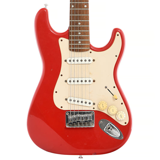 front of Squier Mini Stratocaster Electric Guitar