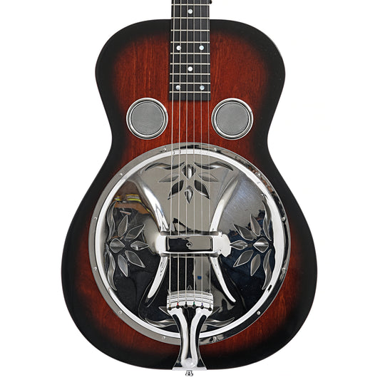 Front of Beard Vintage R Roundneck Resonator Guitar (2013)