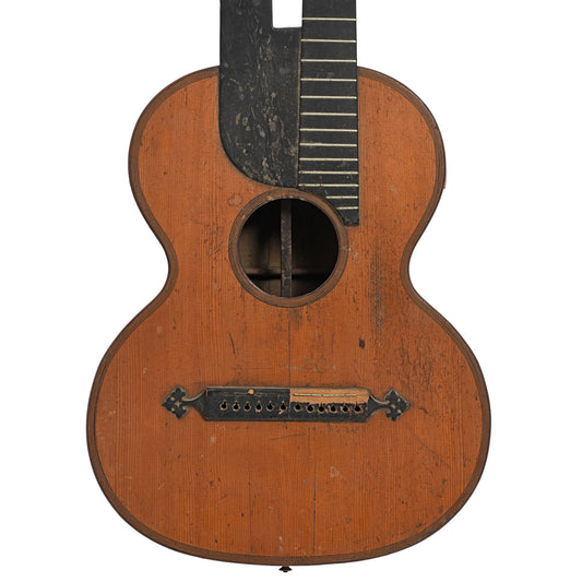 Front of Unknown Maker Vienna Style Contra Guitar (1870s?)