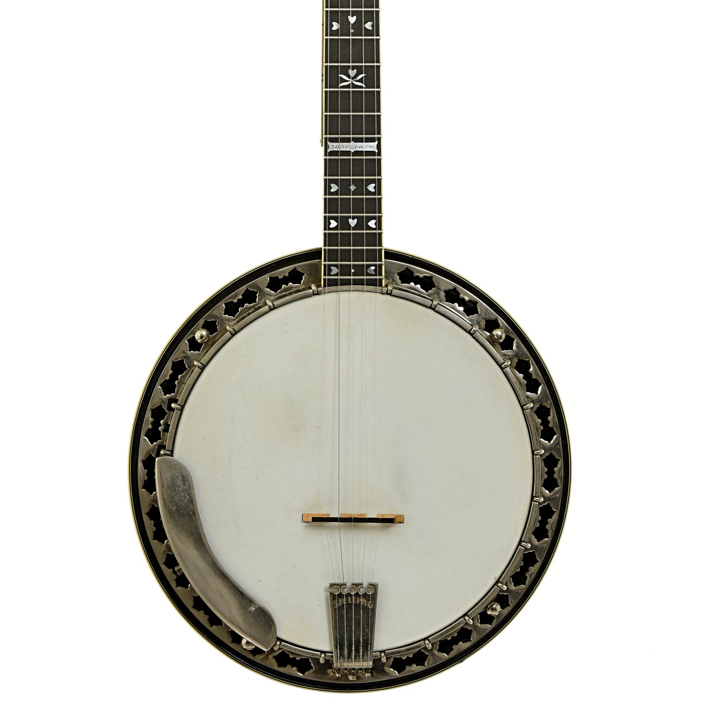 Front of Stellling Sunflower Resonator Banjo