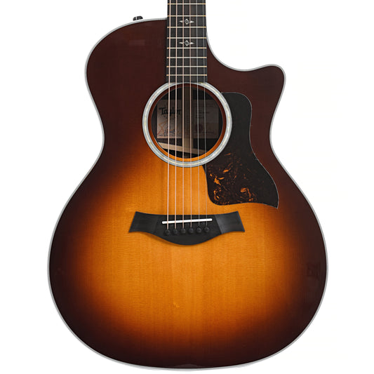 Front of Taylor 414ce-R Acoustic Guitar, Tobacco Sunburst