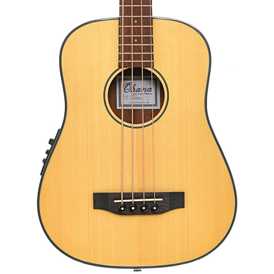 Front of Ohana OBU-22 Compact Acoustic Bass with Pickup (2021)