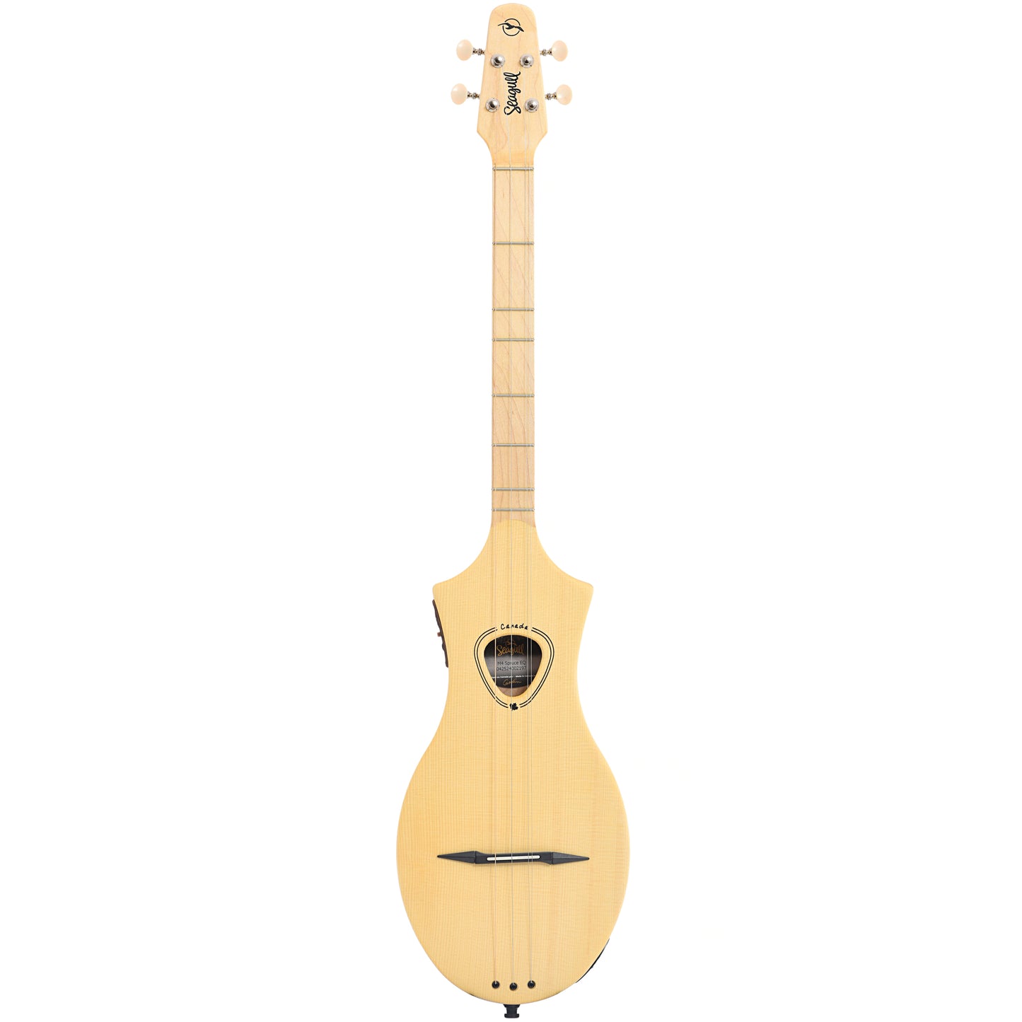 Full front of Seagull M4 "Merlin" 4-String Diatonic Acoustic Instrument with Pickup