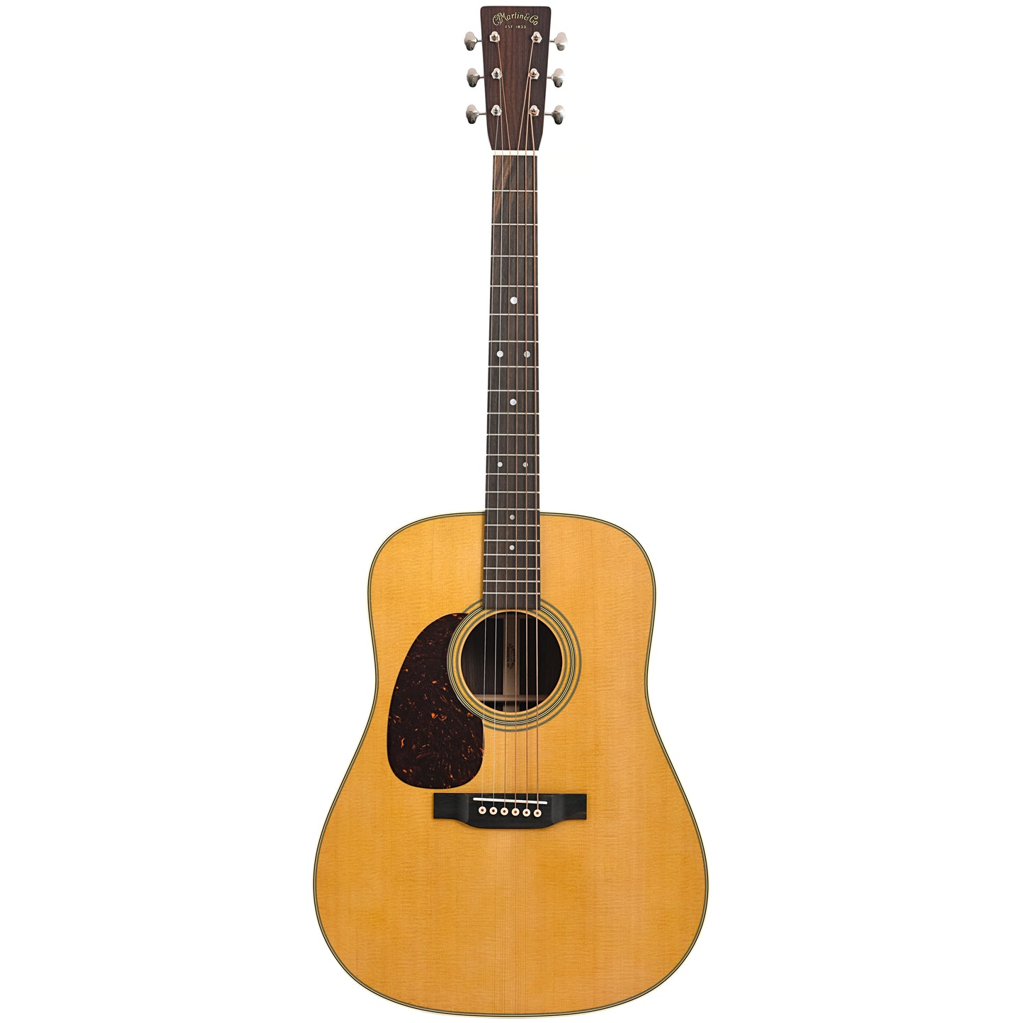 Full front of Martin D-28L Lefthanded Guitar, 2024