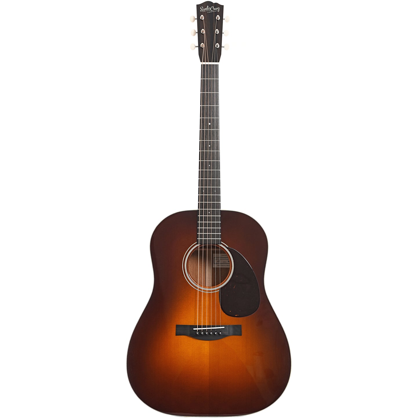 Full front of Santa Cruz Custom Vintage Jumbo Acoustic Guitar