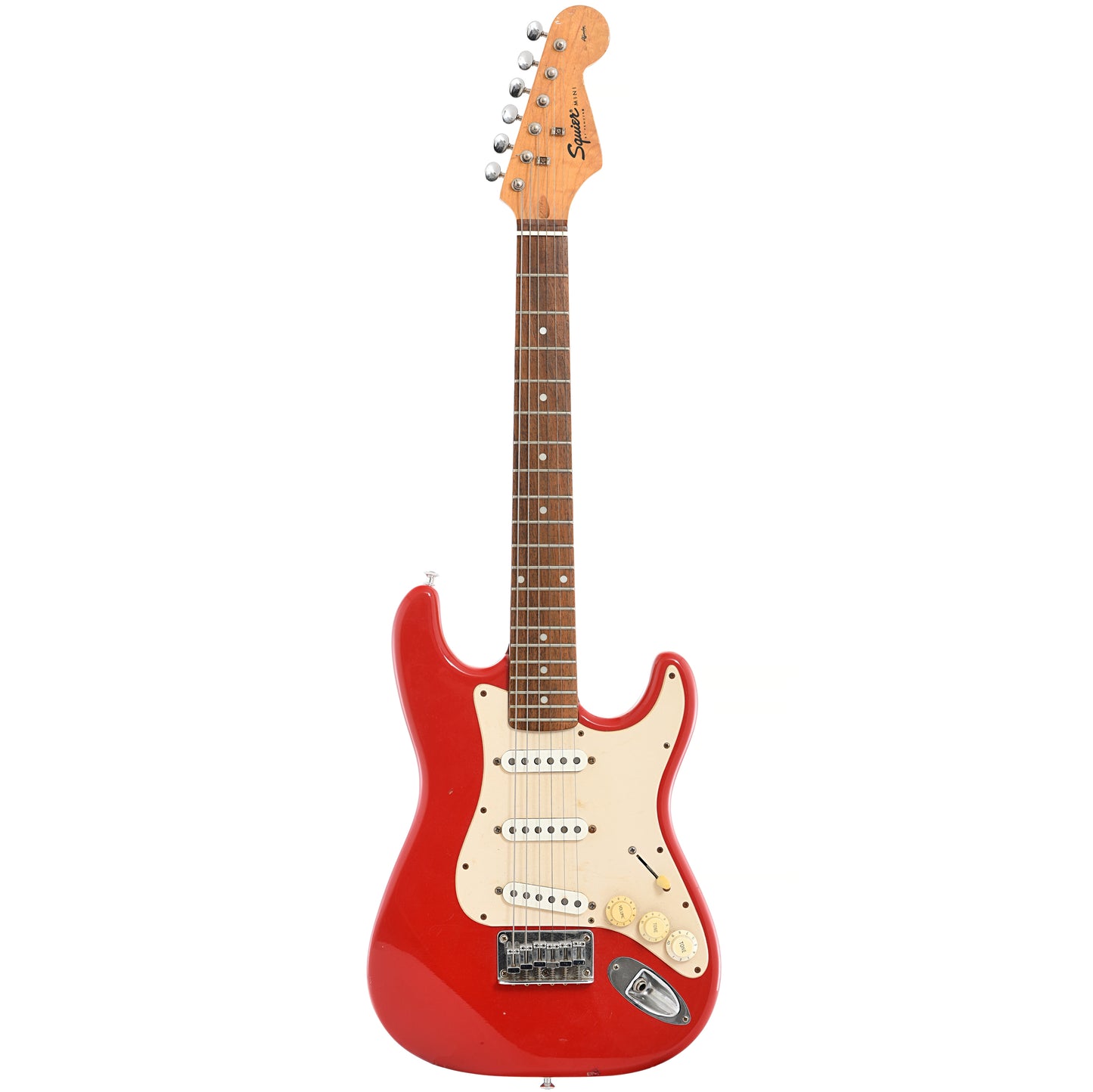 Full front of Squier Mini Stratocaster Electric Guitar