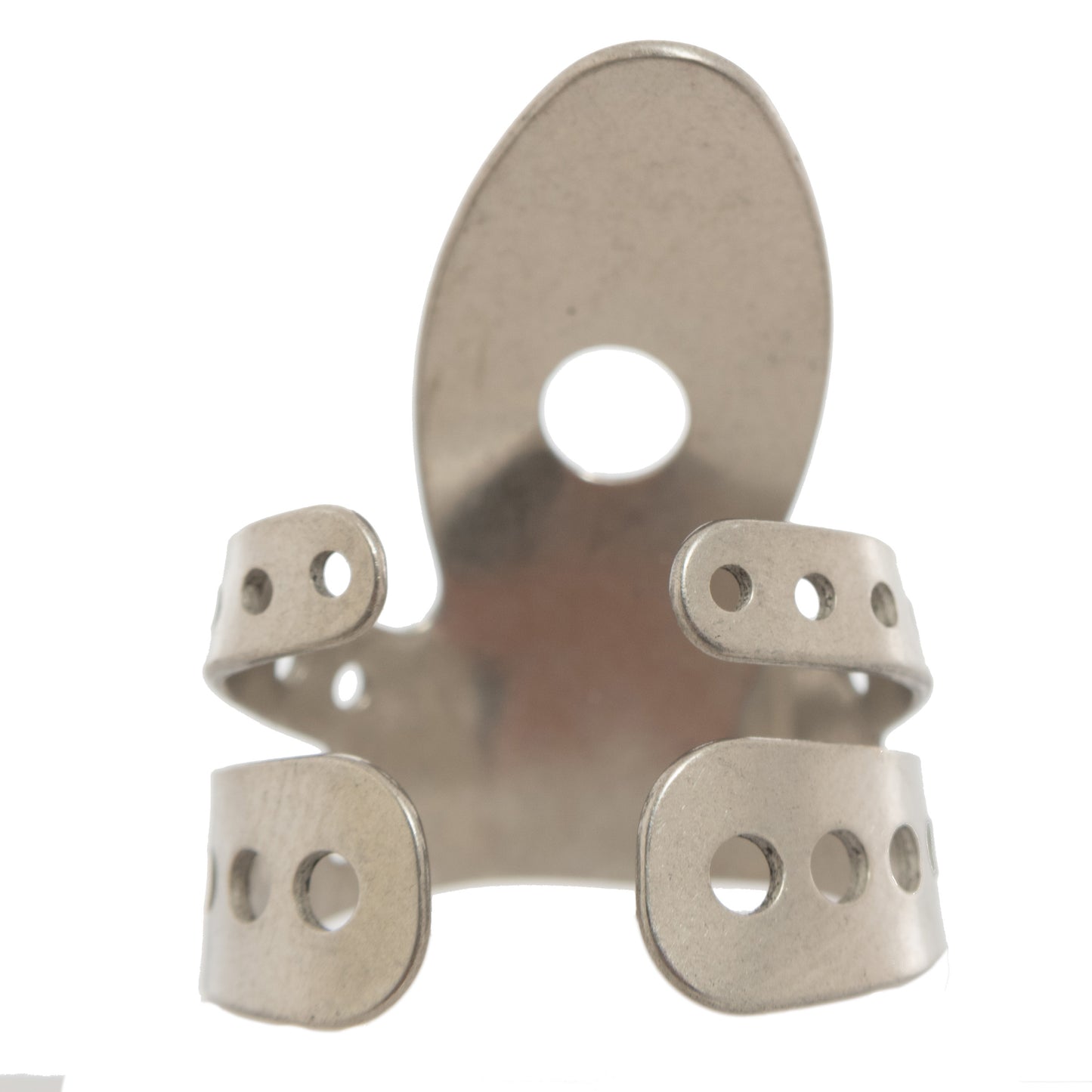 BAck of Propik Nickel Resophonic Guitar Fingerpick, Split Wrap, Medium