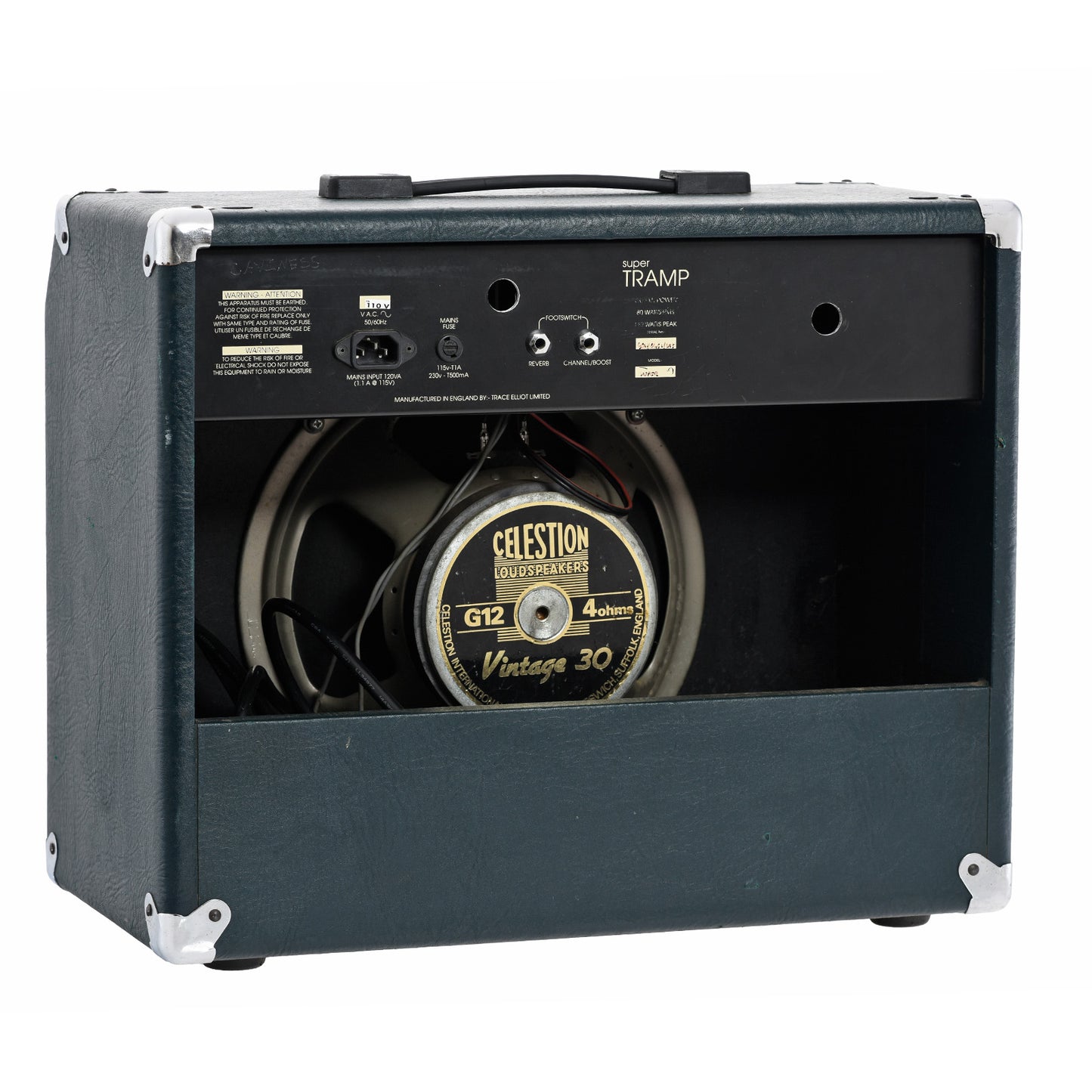 Back and side of Trace Elliott Super Tramp Combo Amplifier (1995)