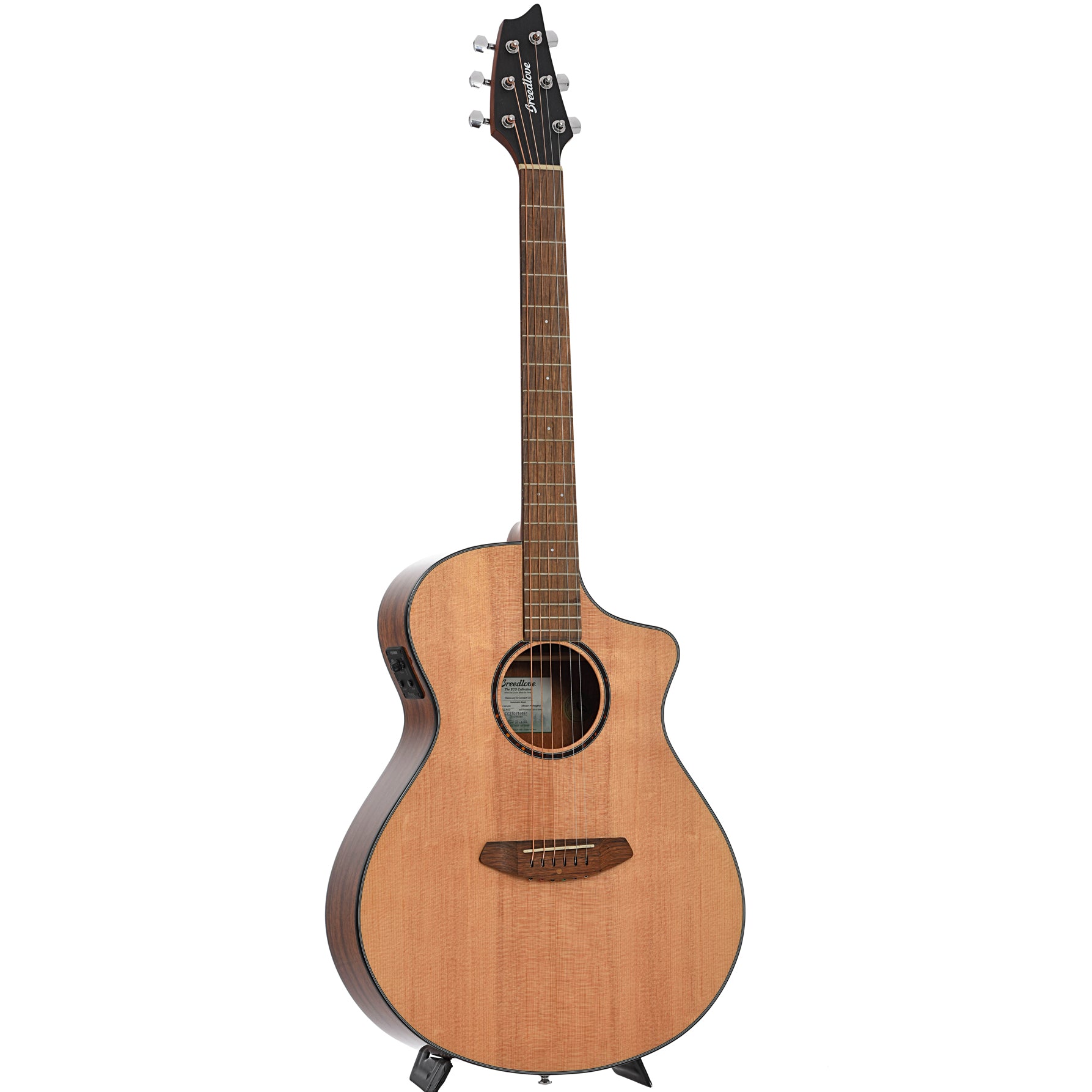 Full front and side of Breedlove Discovery S Concert CE Acoustic-Electric Guitar (2021)