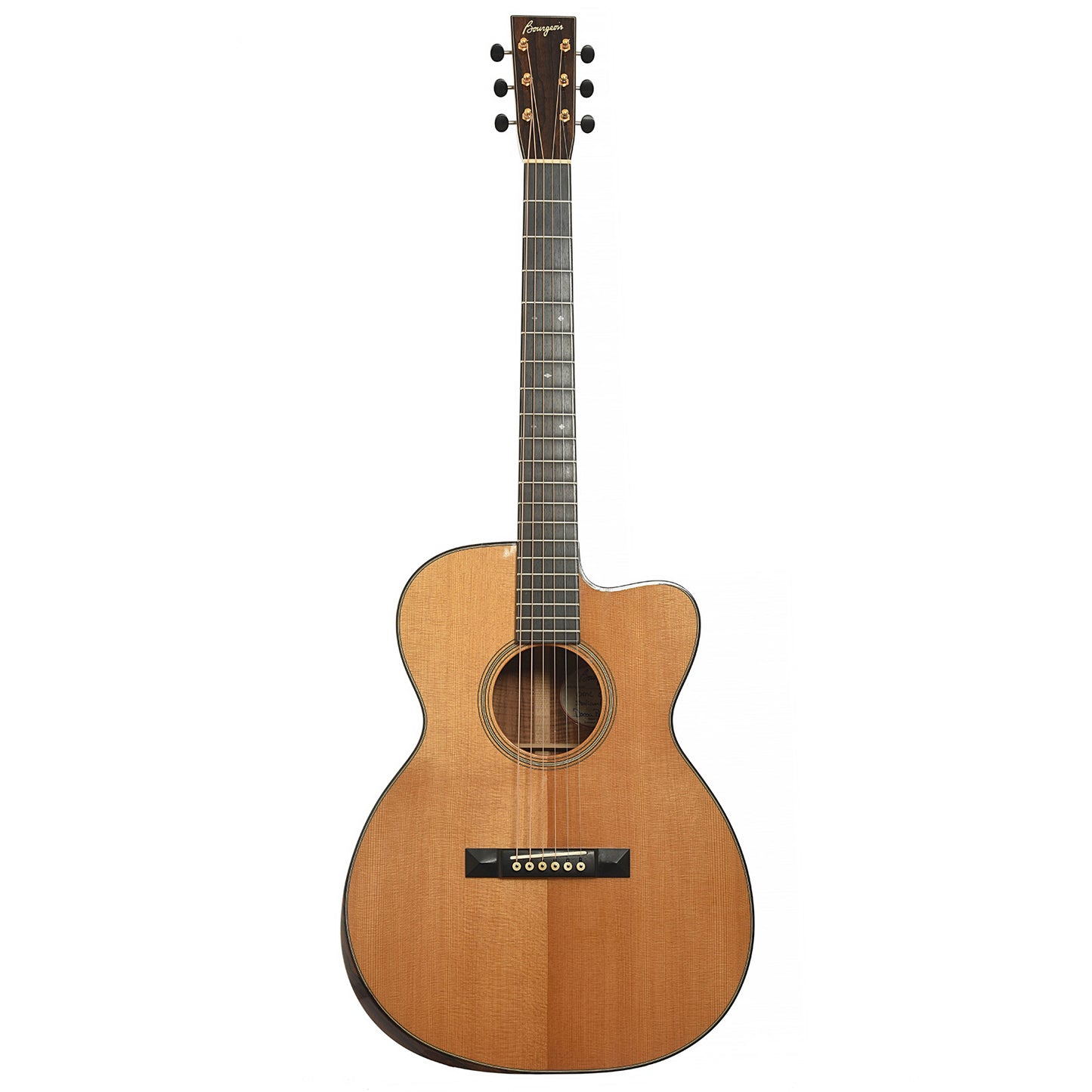 Full front of Bourgeois OMC Soloist Acoustic Guitar