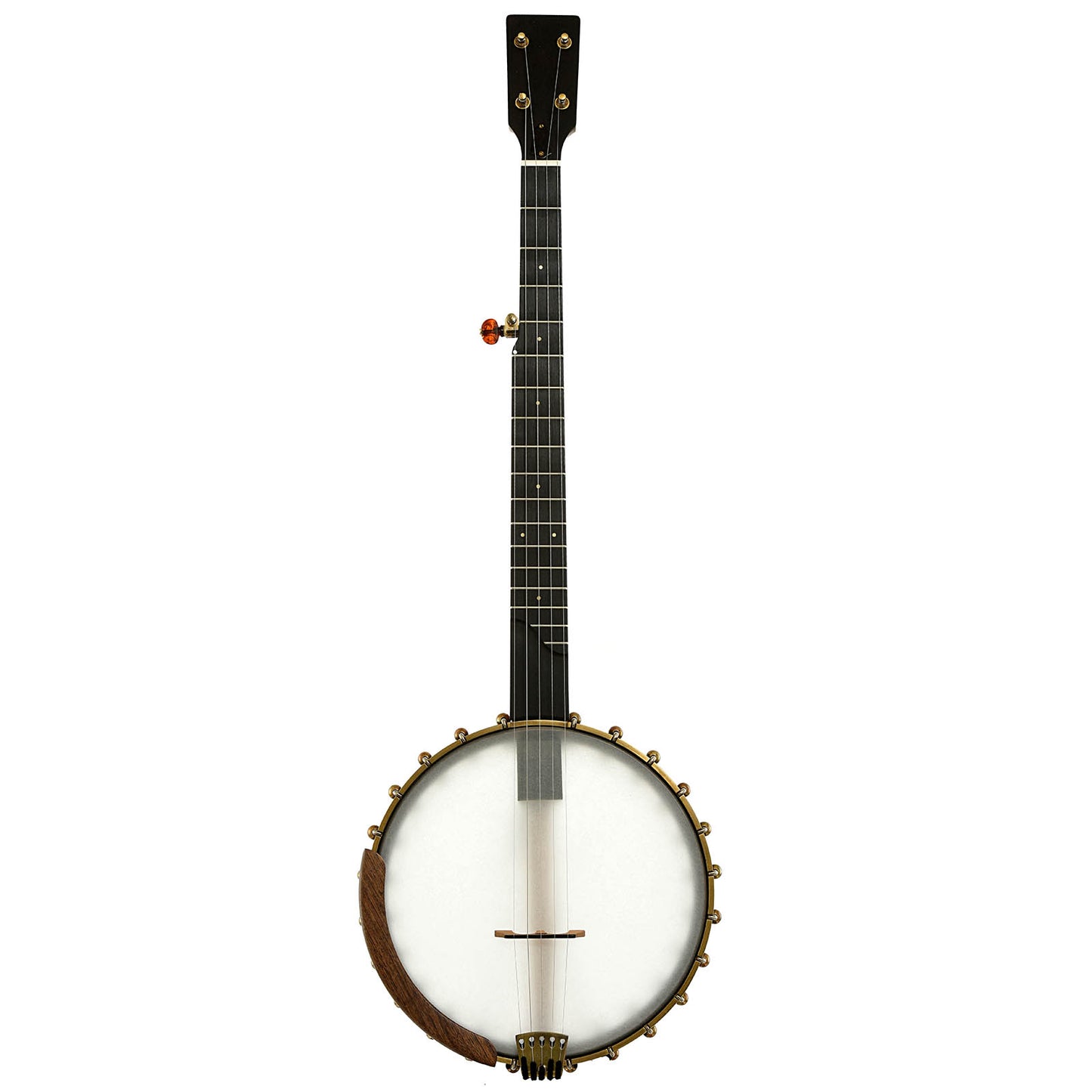 Full front of Ome Tupelo Openback Banjo & Case, 11" Rim, Maple