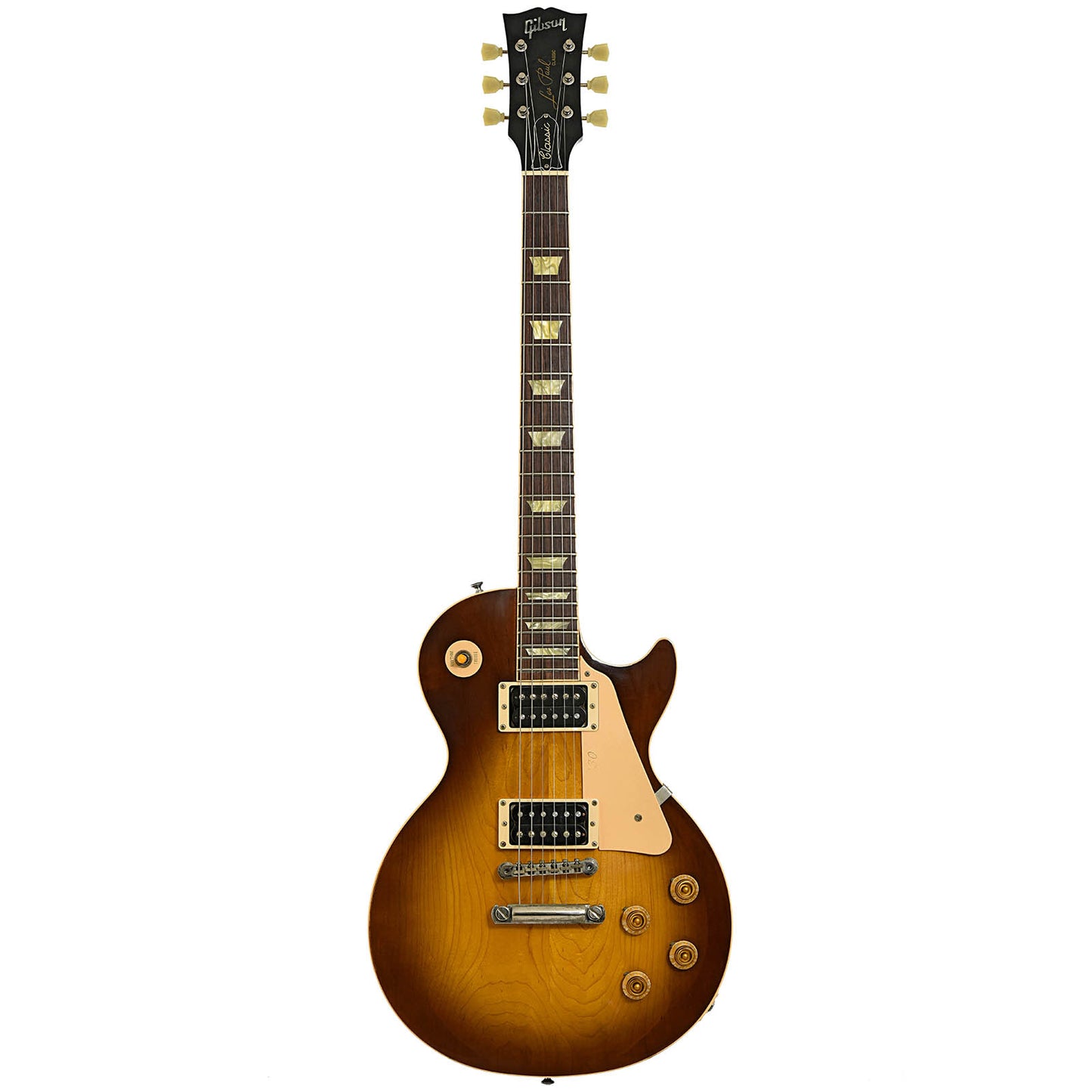 Full front of Gibson Les Paul Classic Electric Guitar