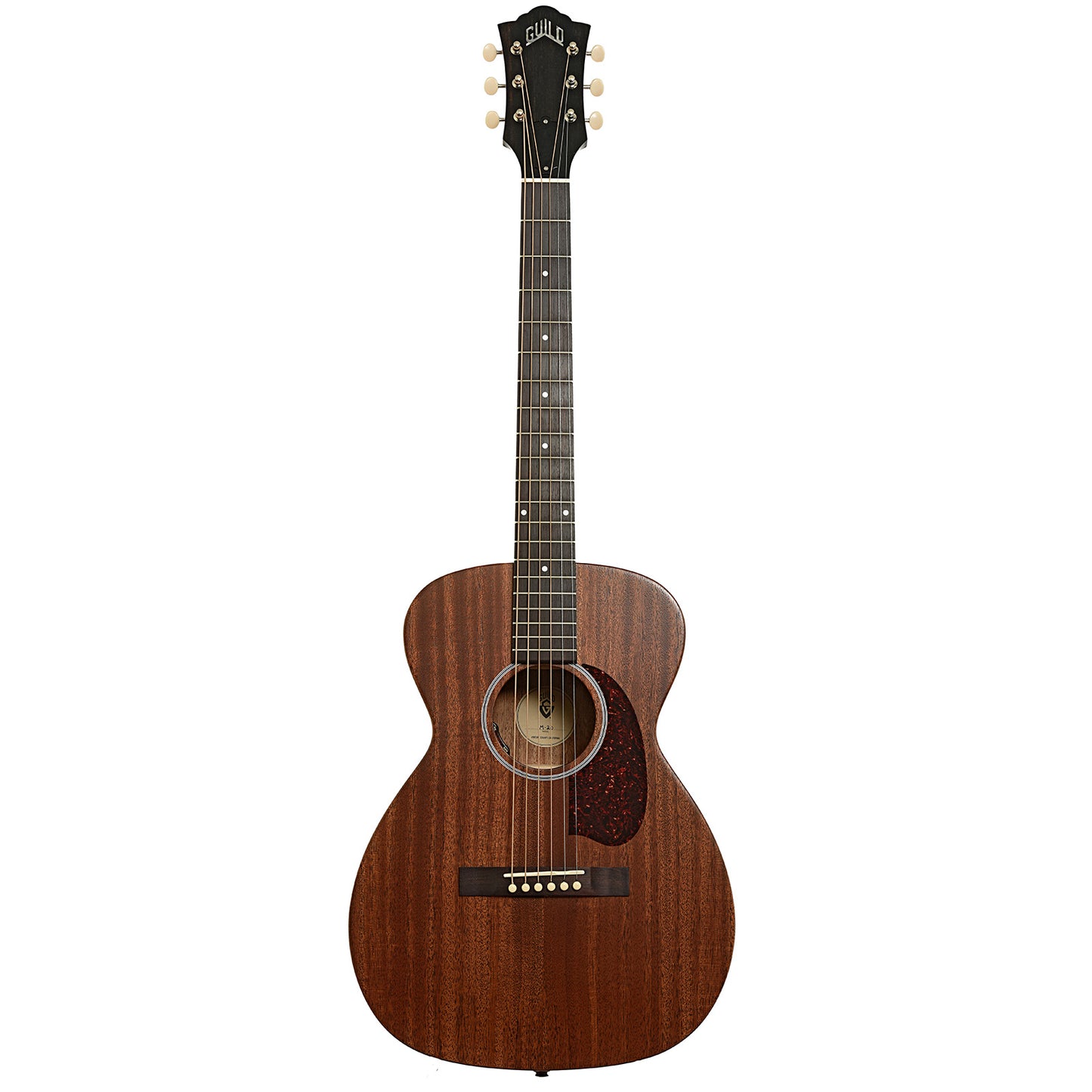 Full front of Guild M-20E Acoustic-Electric Guitar, Natural