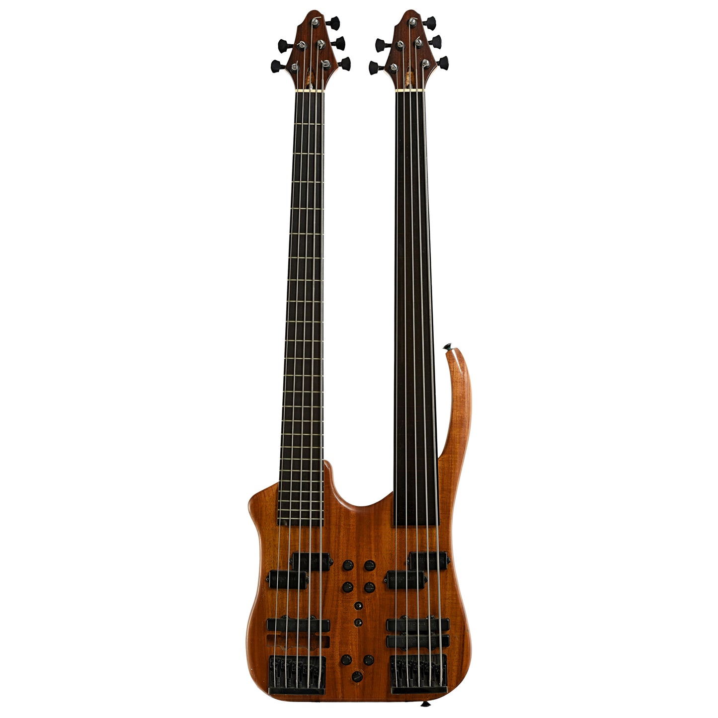 Full front of Ed Reynolds Custom Double Neck 5-String Electric Bass LH