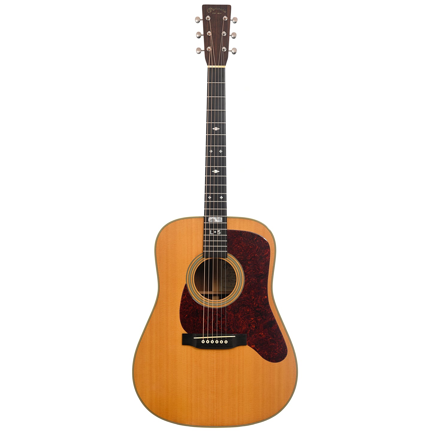 Full front of Martin D-28LF Lester Flatt Commemorative Edition Acoustic Guitar