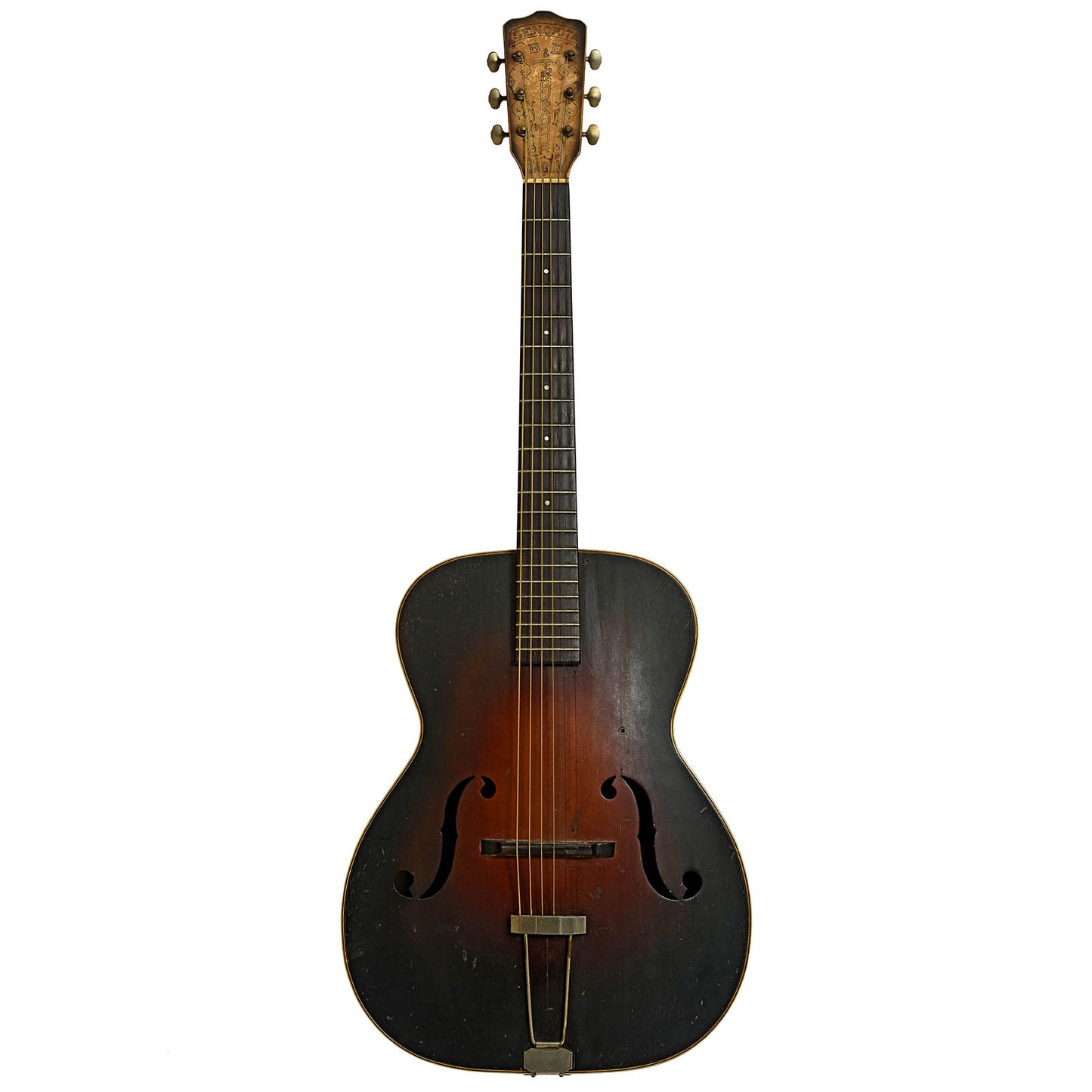 Full front of Bacon & Day Senorita Troubadour Archtop Acoustic Guitar