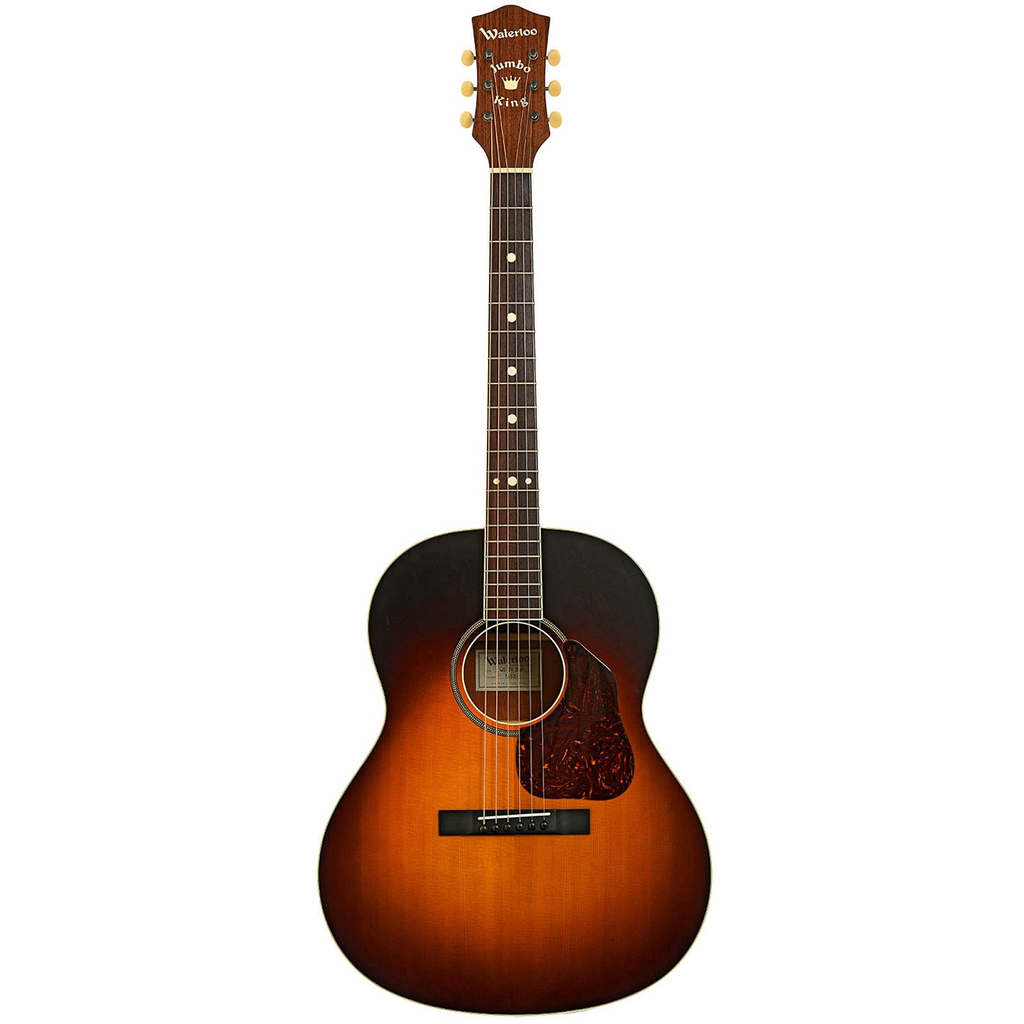Full front of Waterloo Jumbo King Deluxe Acoustic Guitar