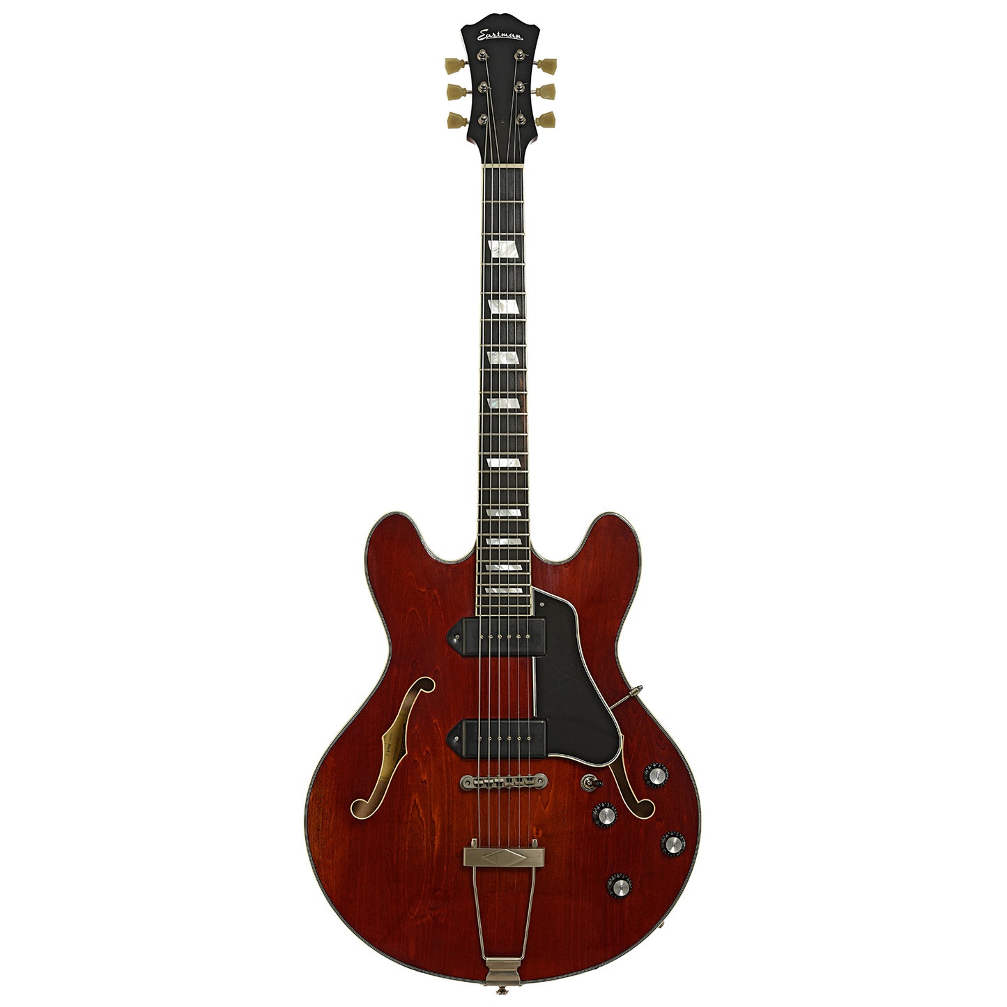 Full front of Eastman T64/V-T Hollowbody Electric Guitar
