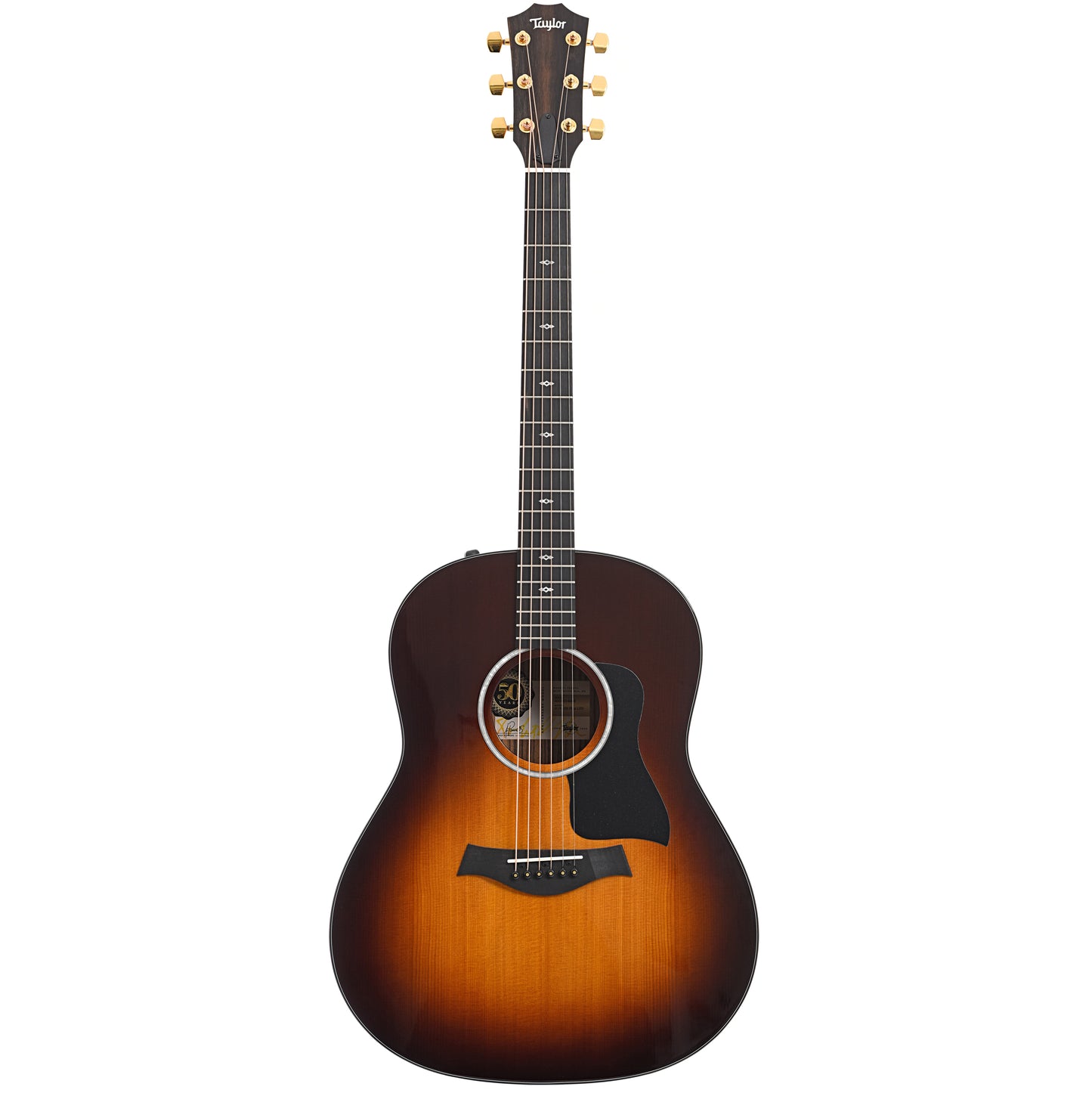 Full front of Taylor 50th Anniversary 217e-SB Plus LTD Acoustic Guitar 