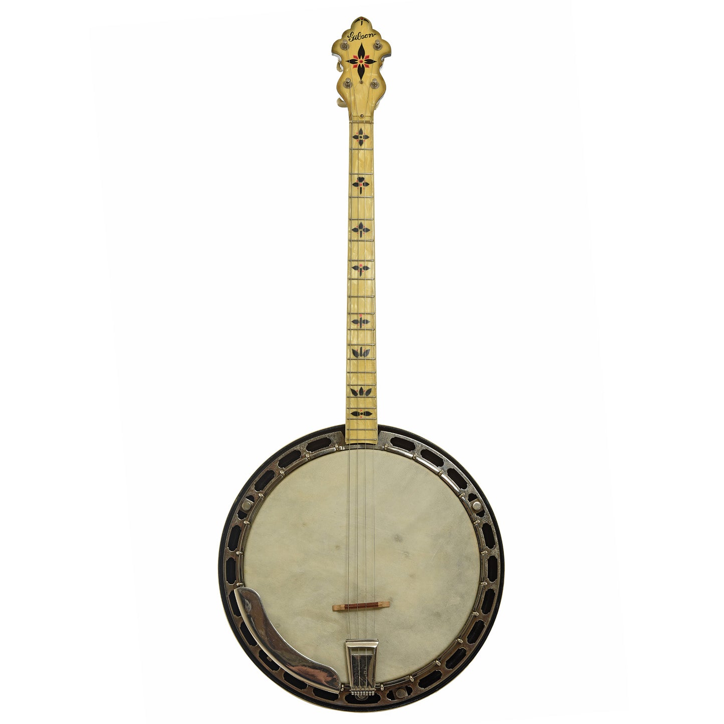 Full front of Gibson TB-11 Tenor Banjo