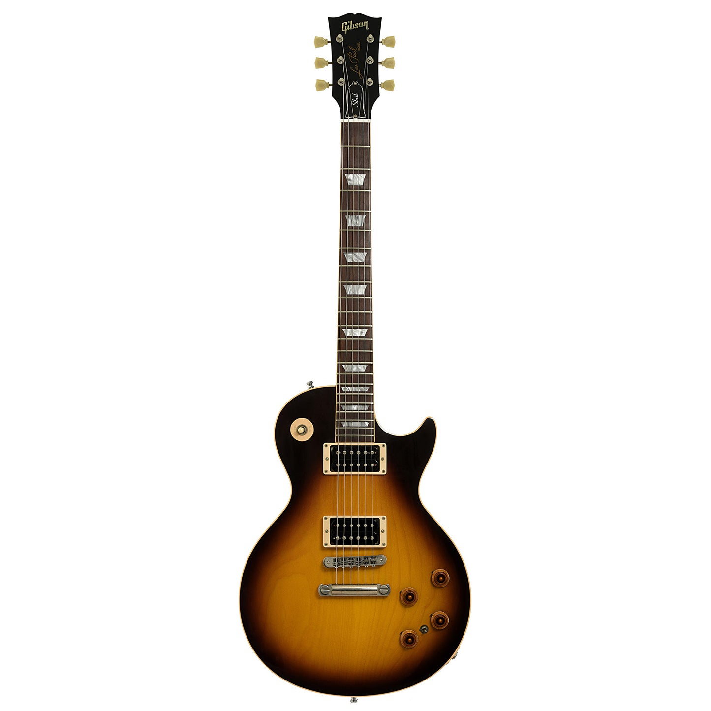 Full front of Gibson Custom Shop Slash Signature Les Paul Standard Prototype Electric Guitar