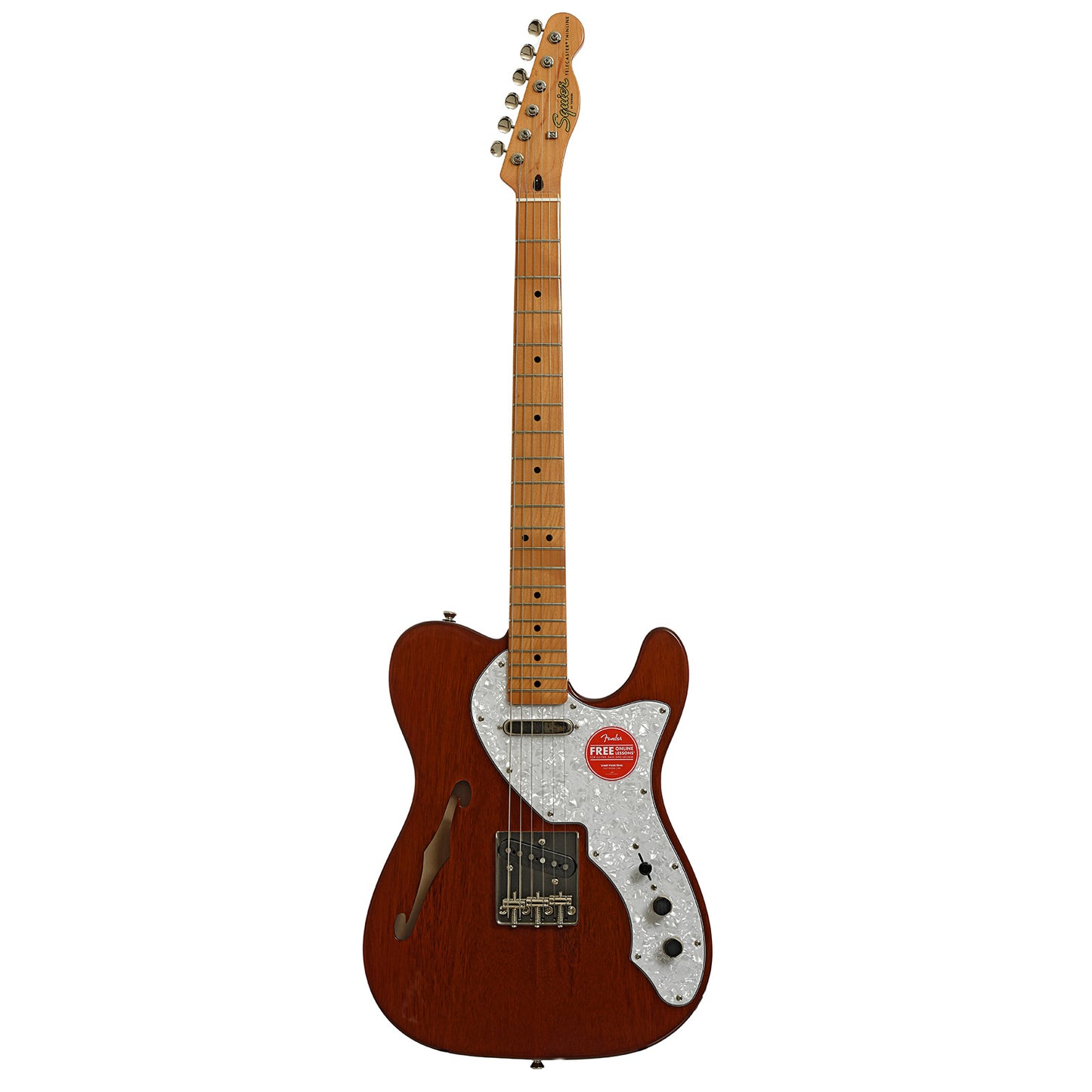 Full front of Squier Classic Vibe '60s Telecaster Thinline, Natural