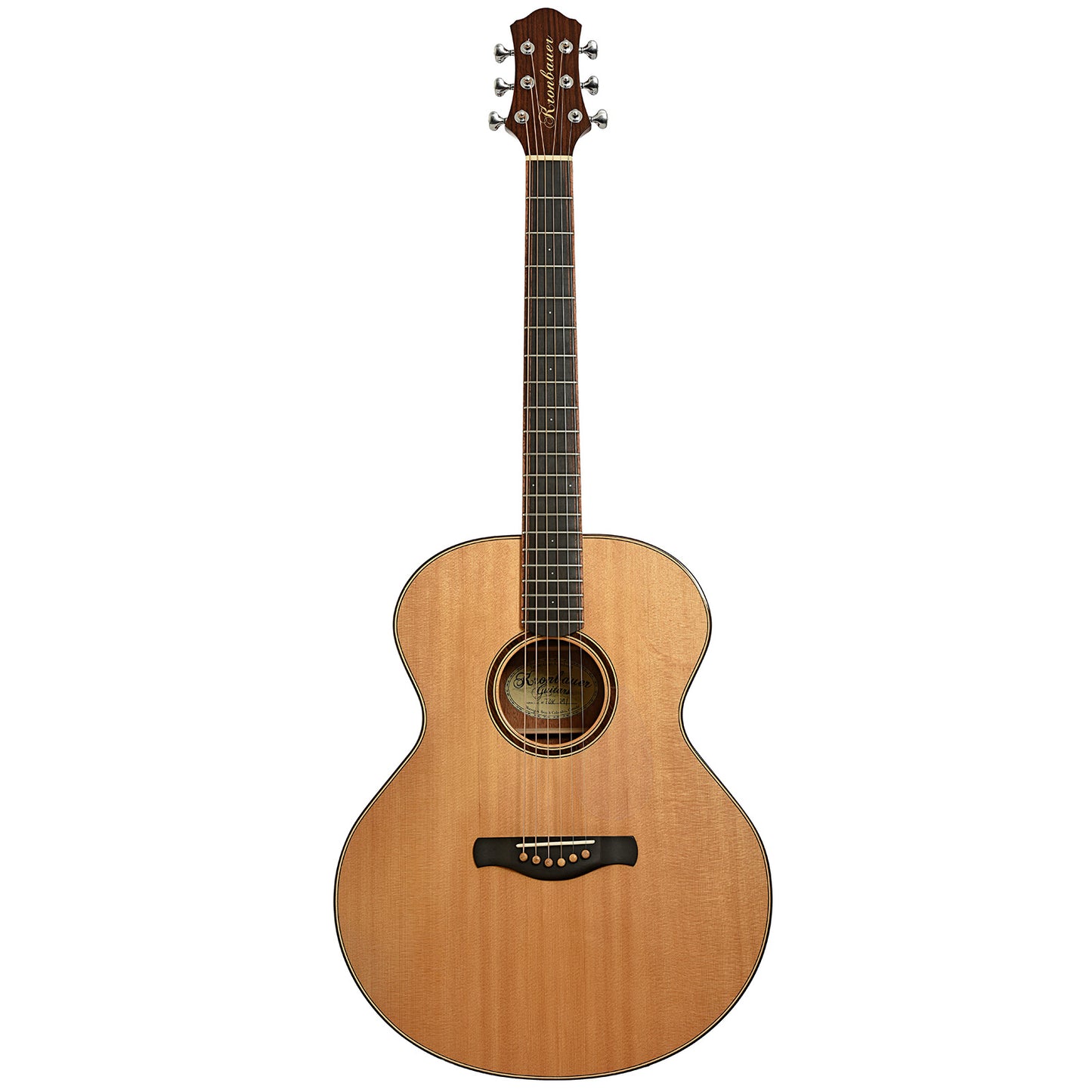 Full front of Kronbauer TDK Jumbo Acoustic Guitar
