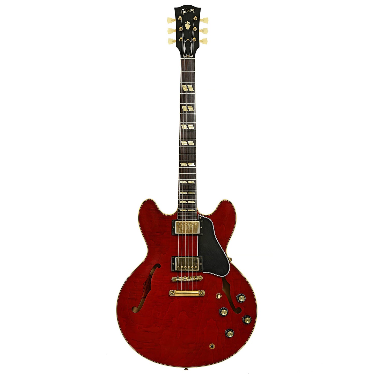 Full front of Gibson Custom Figured 1964 ES-345 Hollowbody Electric Guitar