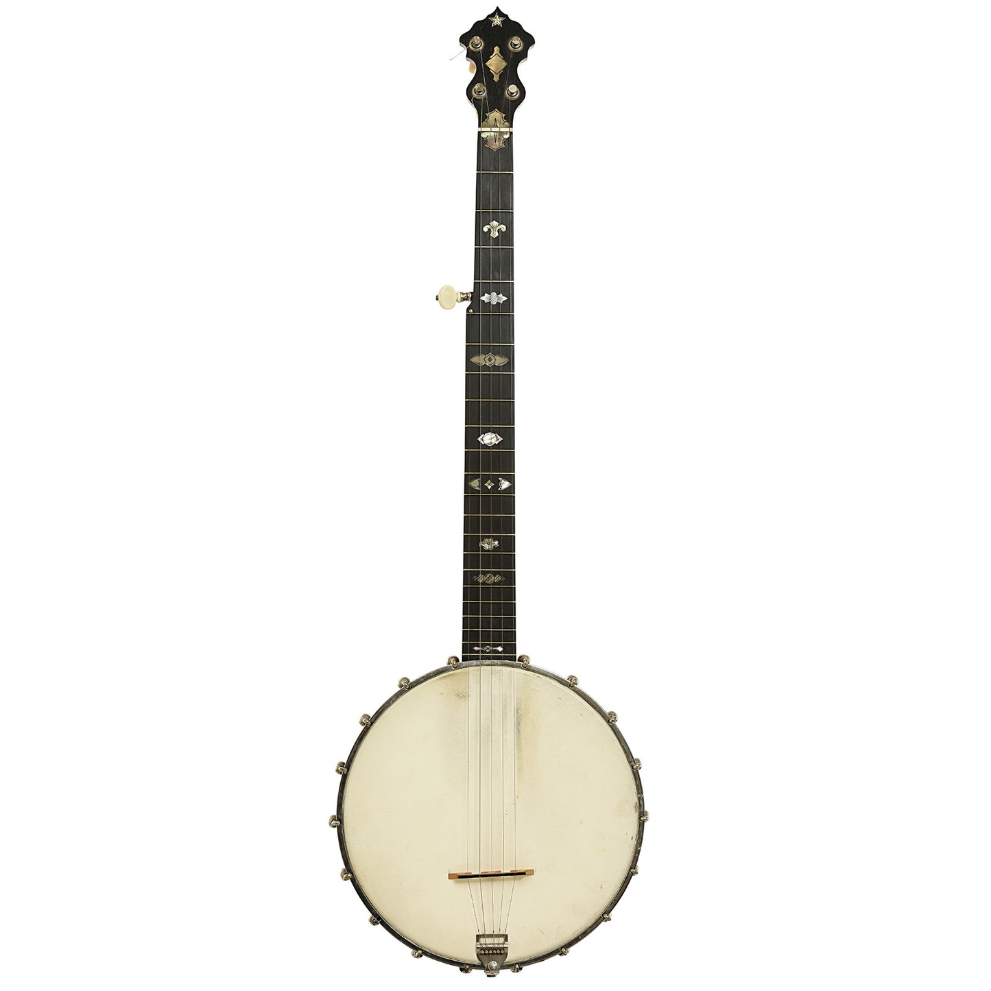 Full front of Washburn Model 1025 Openback Banjo