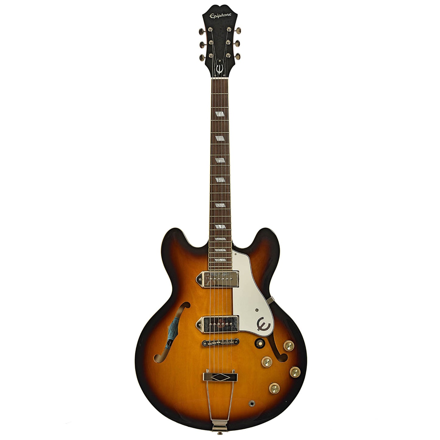 Full front of Epiphone Inspired by John Lennon E230TD Casino Hollowbody Electric Guitar (2012)