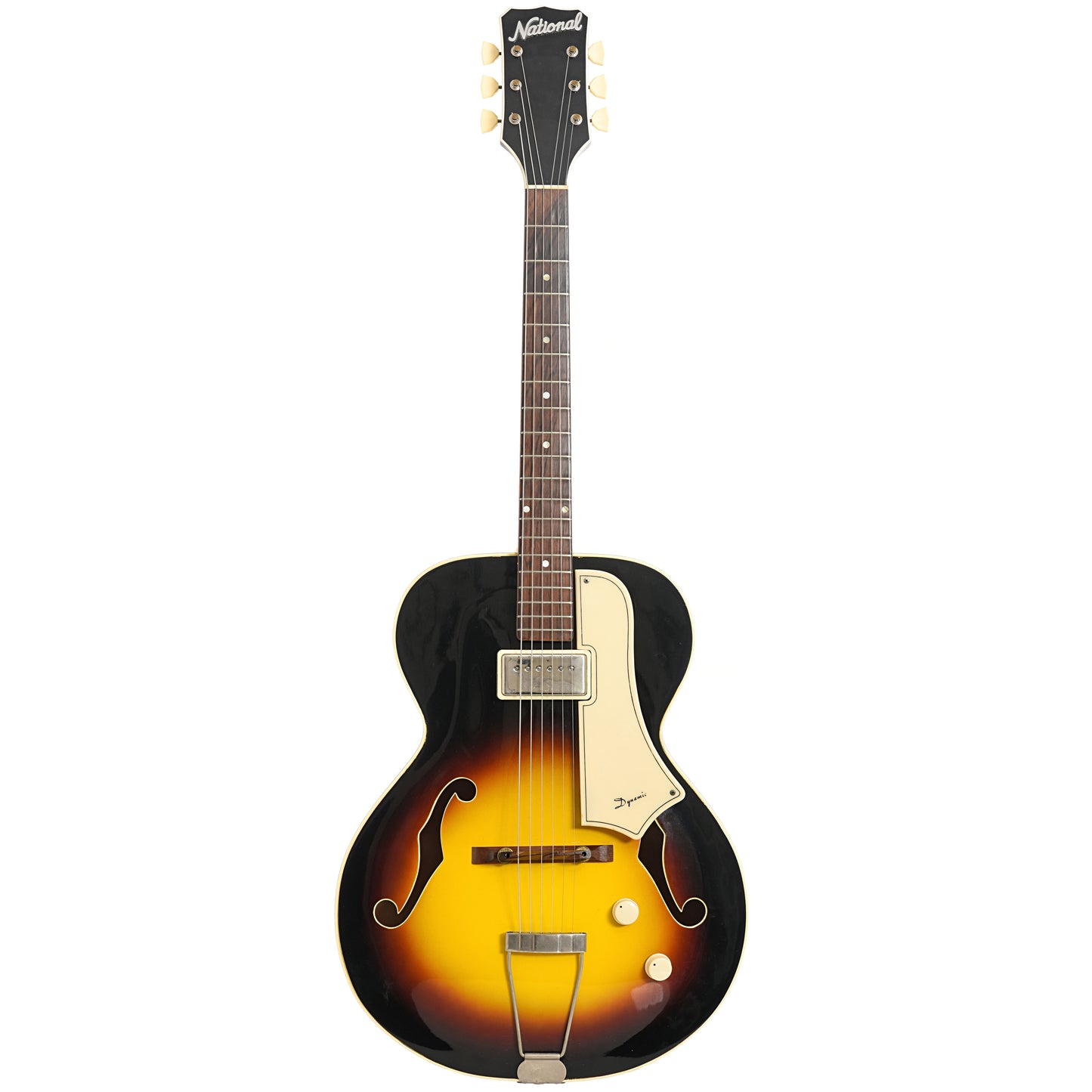 Full front of National 1125 Dynamic Hollow Body Electric Guitar