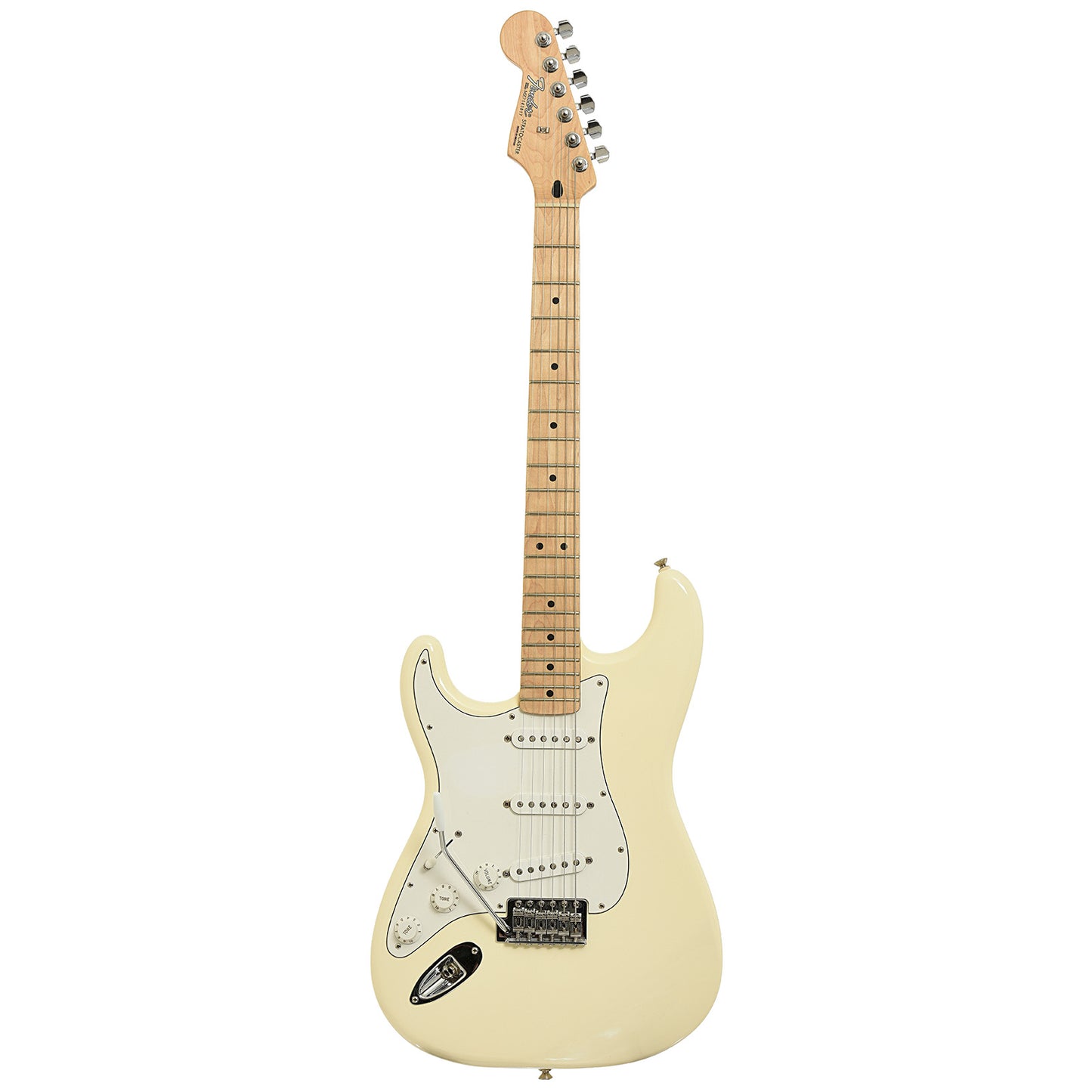 Full front of Fender Standard Stratocaster Electric Guitar