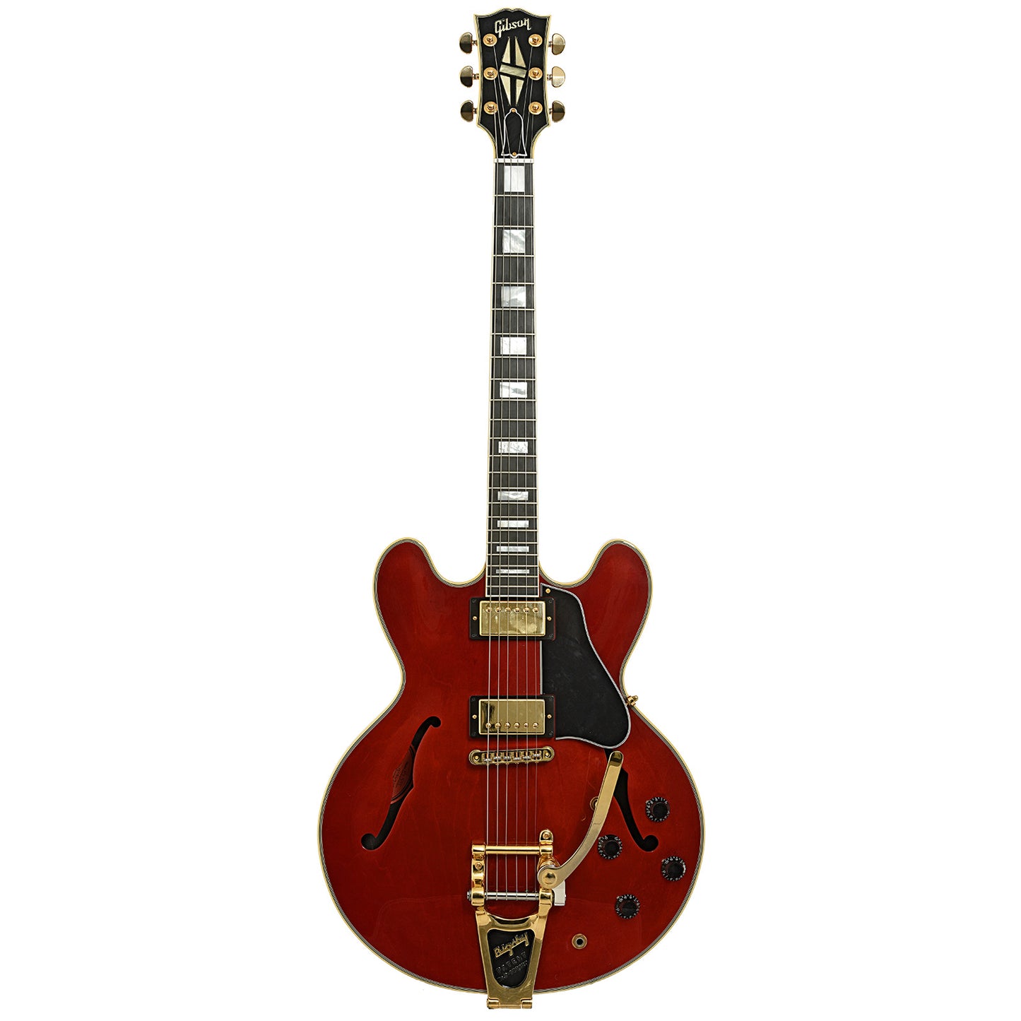 Full front of Gibson ES-355 w/ Bigsby Hollowbody Electric Guitar