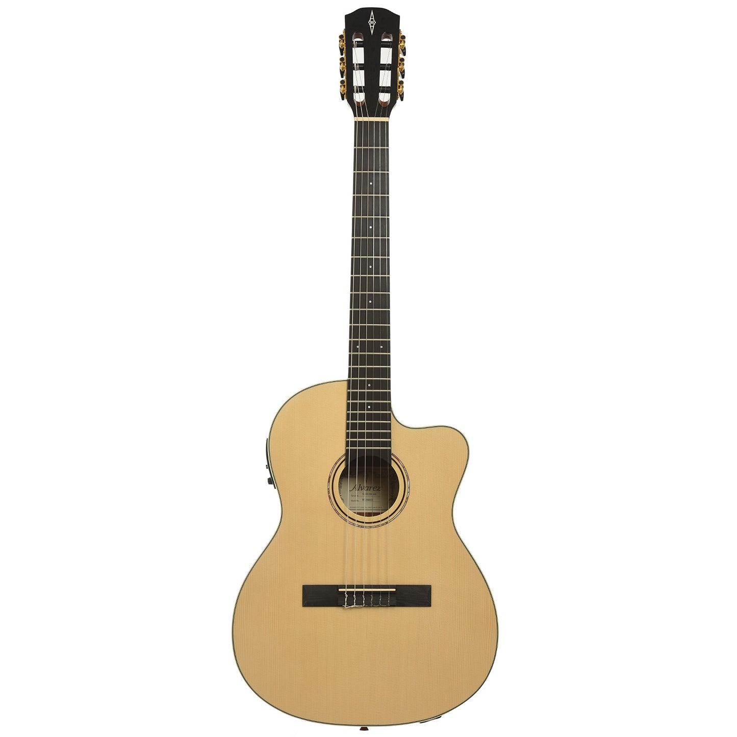 Full front of Alvarez RC26HCE Classical Acoustic-Electric Guitar