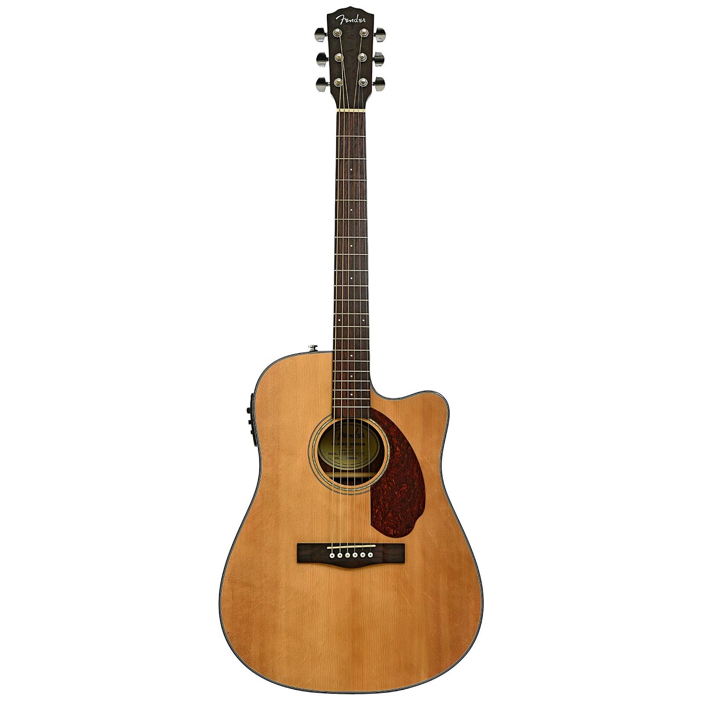 Full front of Fender CD-140SCE-NAT-WC Acoustic-Electric Guitar