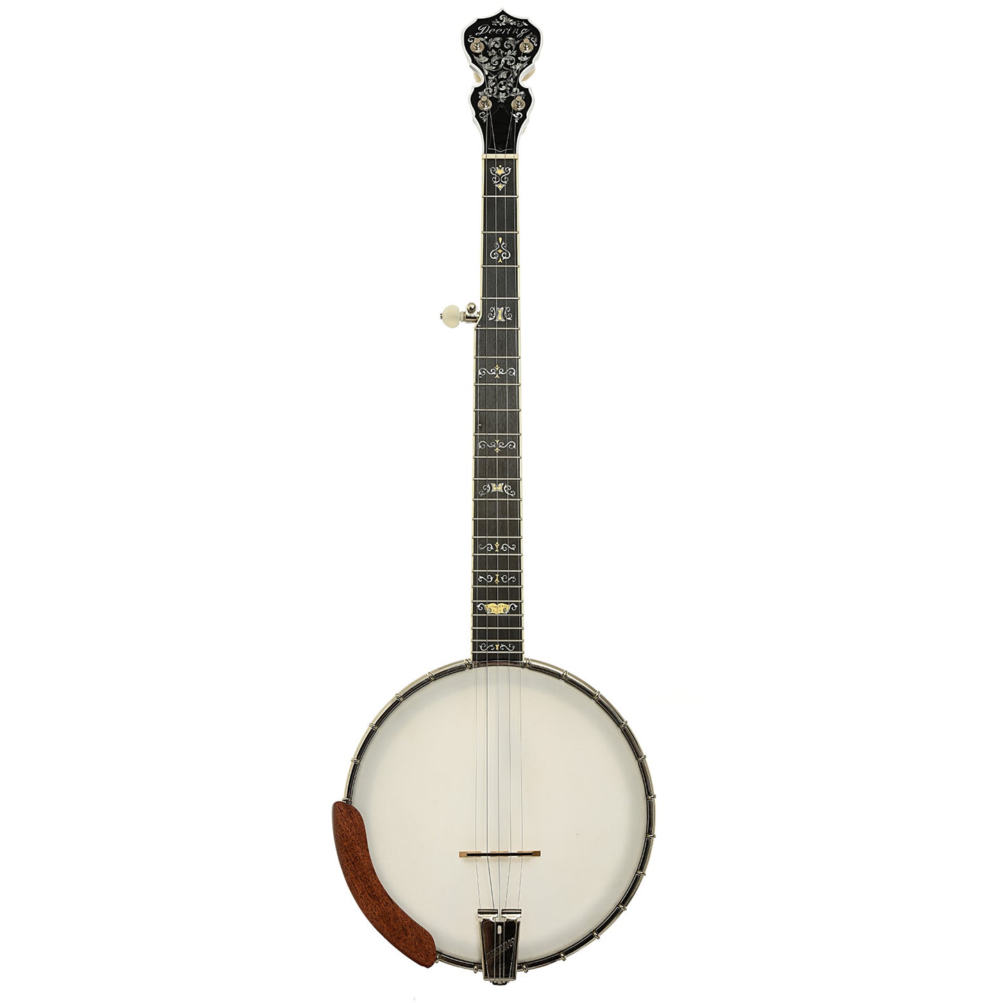 Full front of Deering Clawgrass II Openback Banjo
