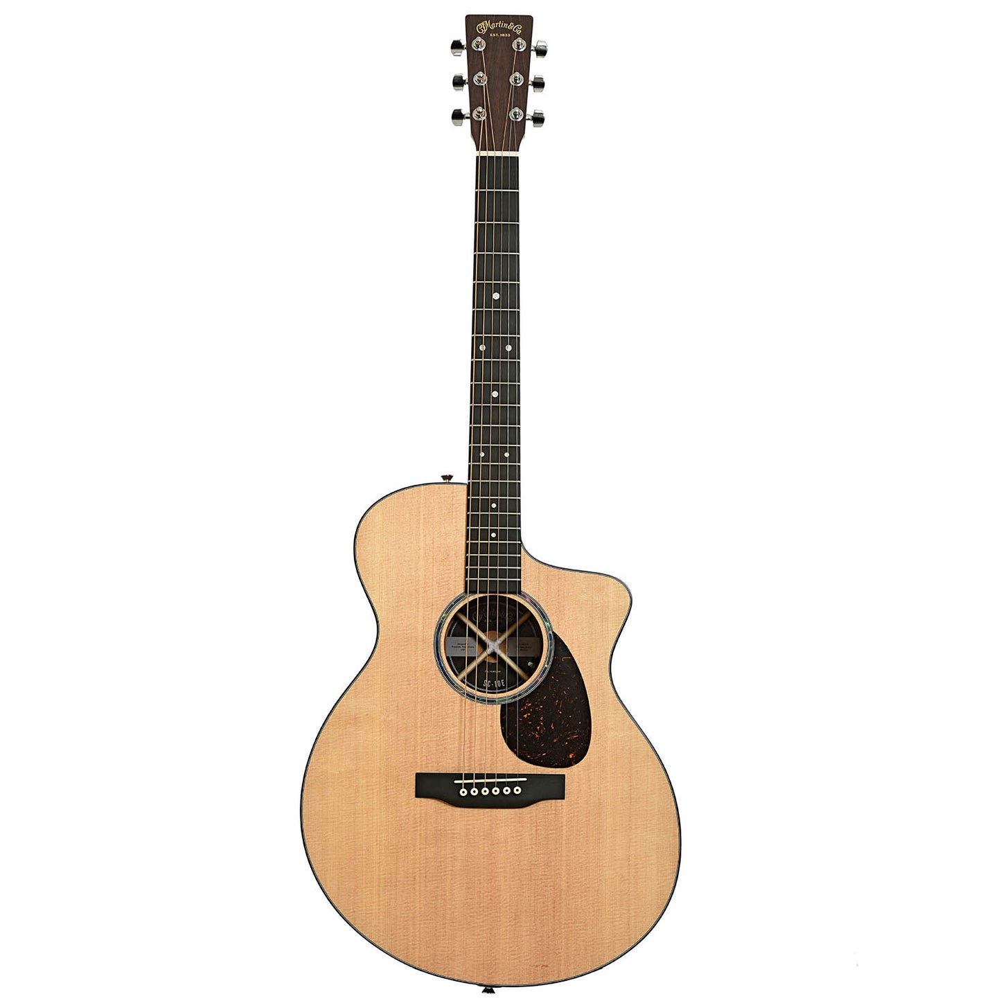 Full front of Martin SC-10E Spruce Acoustic Guitar