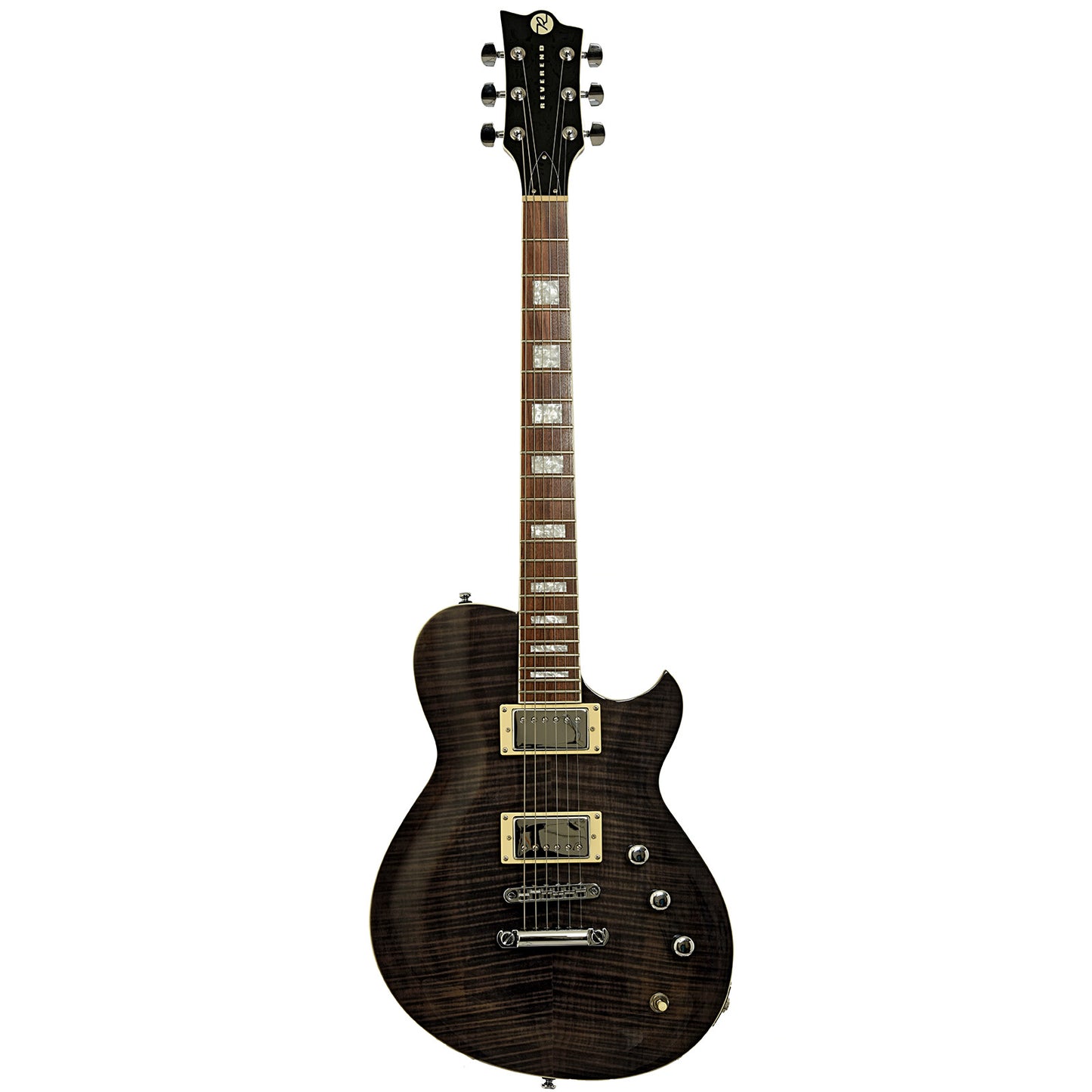 Full front of Reverend Roundhouse II FM Electric Guitar
