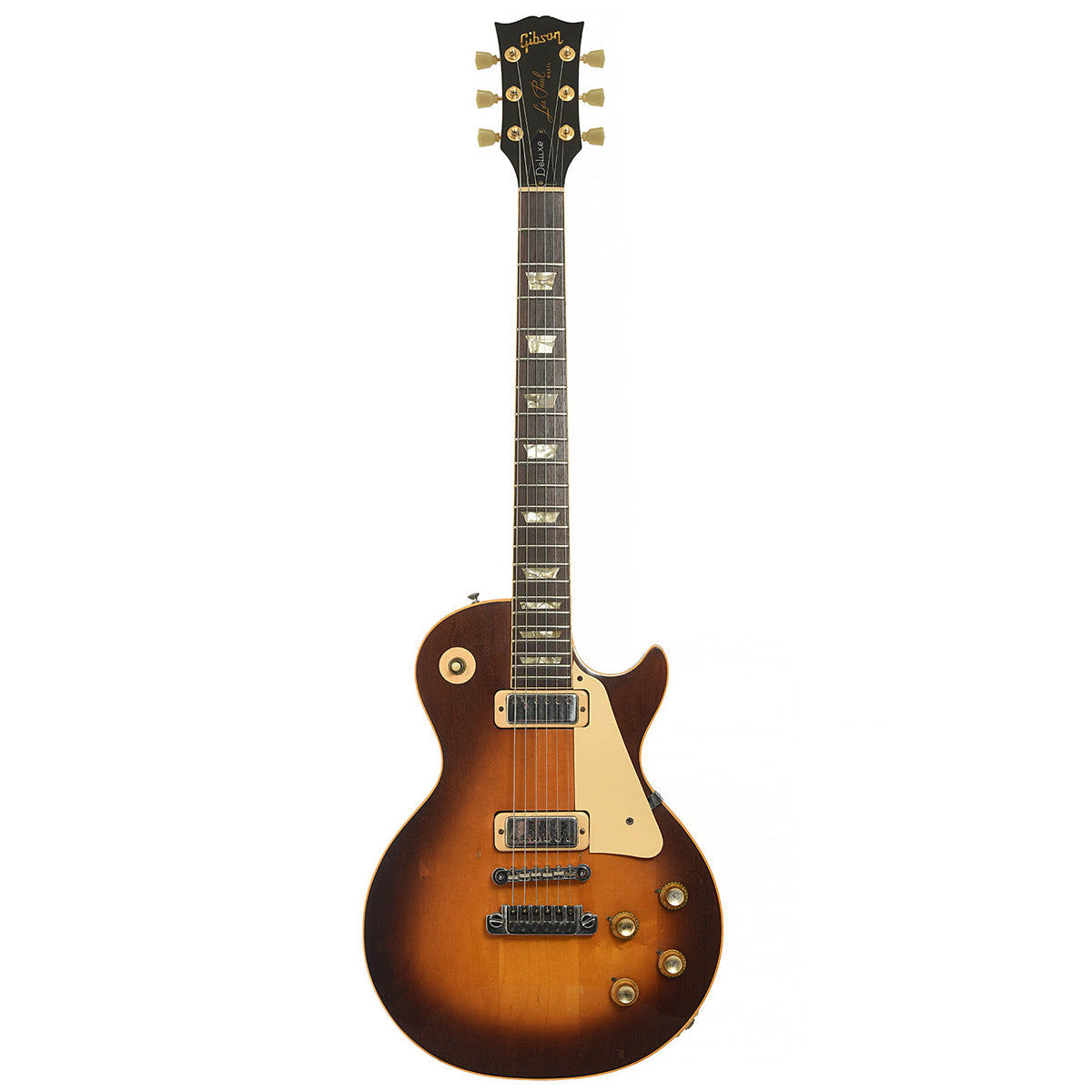 Full front of Gibson Les Paul Deluxe Electric Guitar