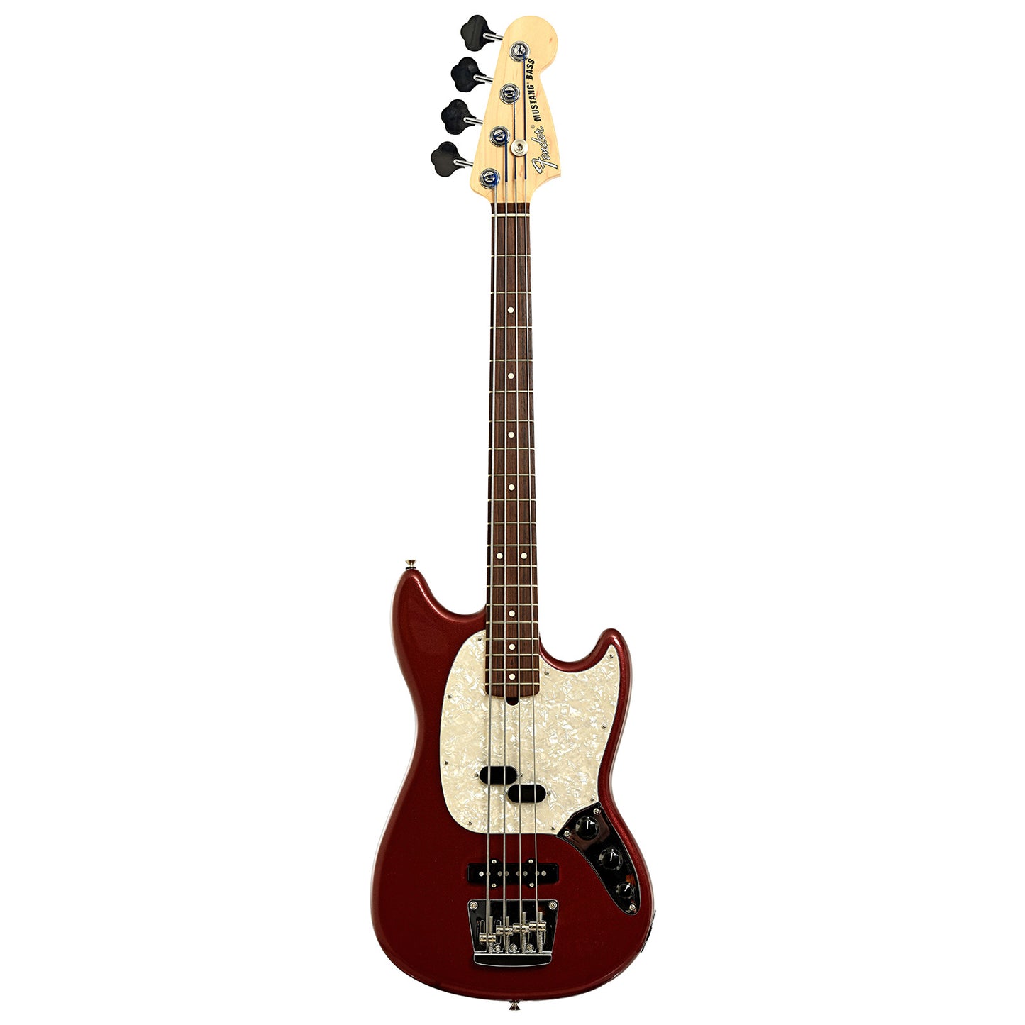 Full front of Fender American Performer Mustang Electric Bass