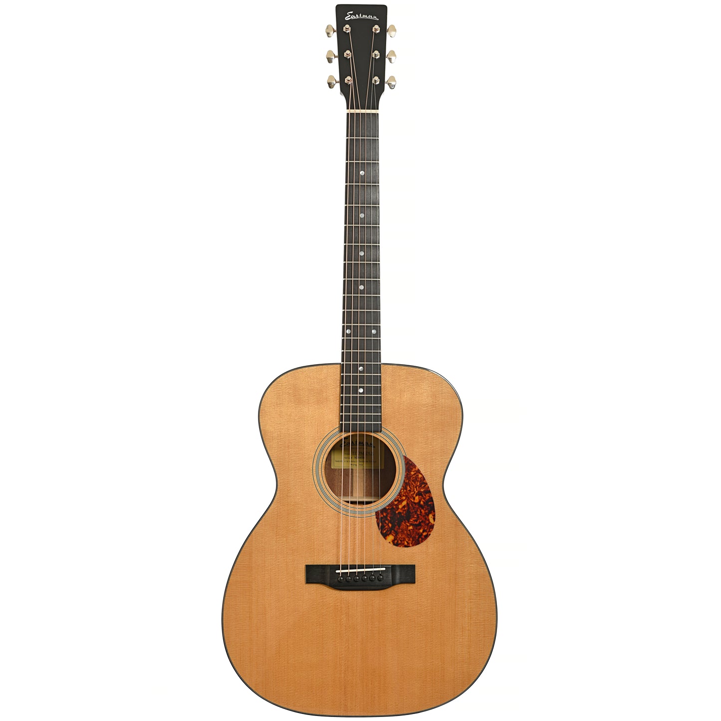 Full front of Eastman E1OM Deluxe Acoustic Guitar