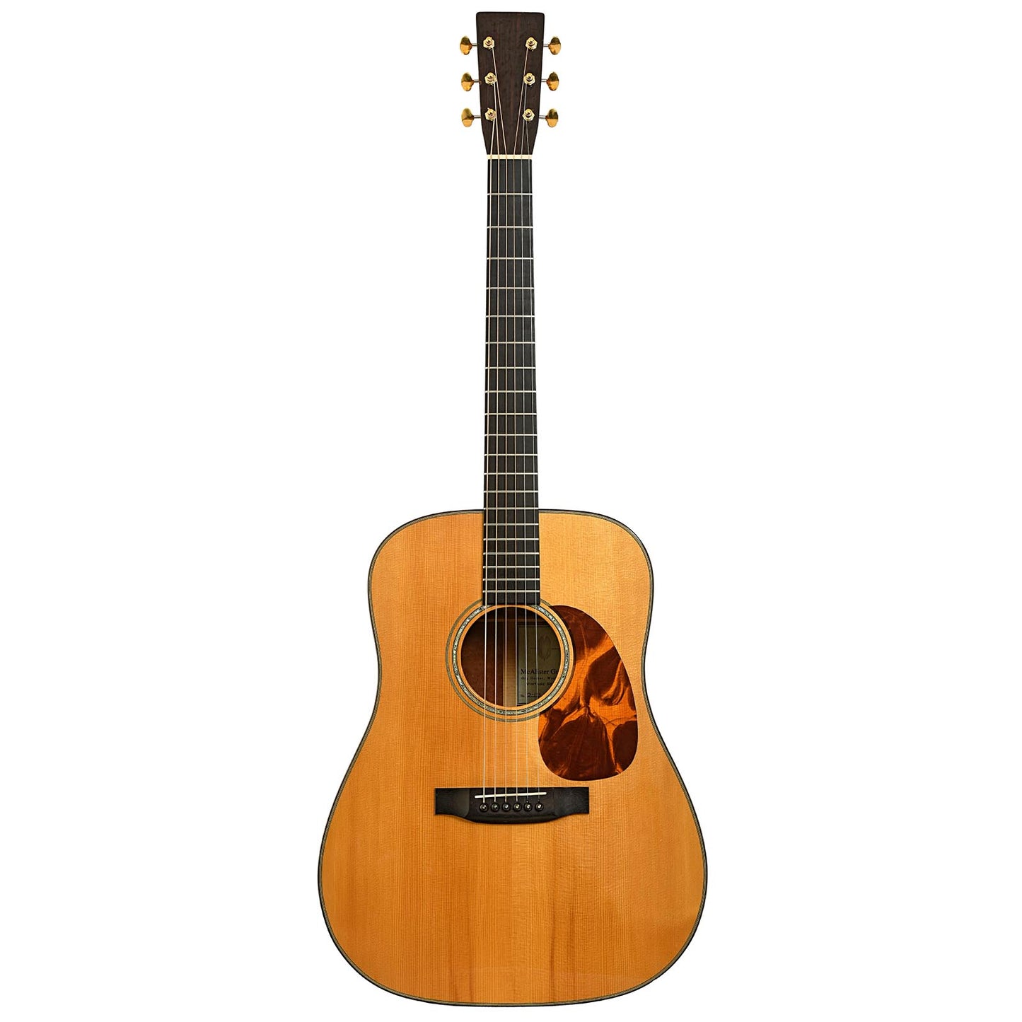 Full front of McAlister Vintage Series D Acoustic Guitar