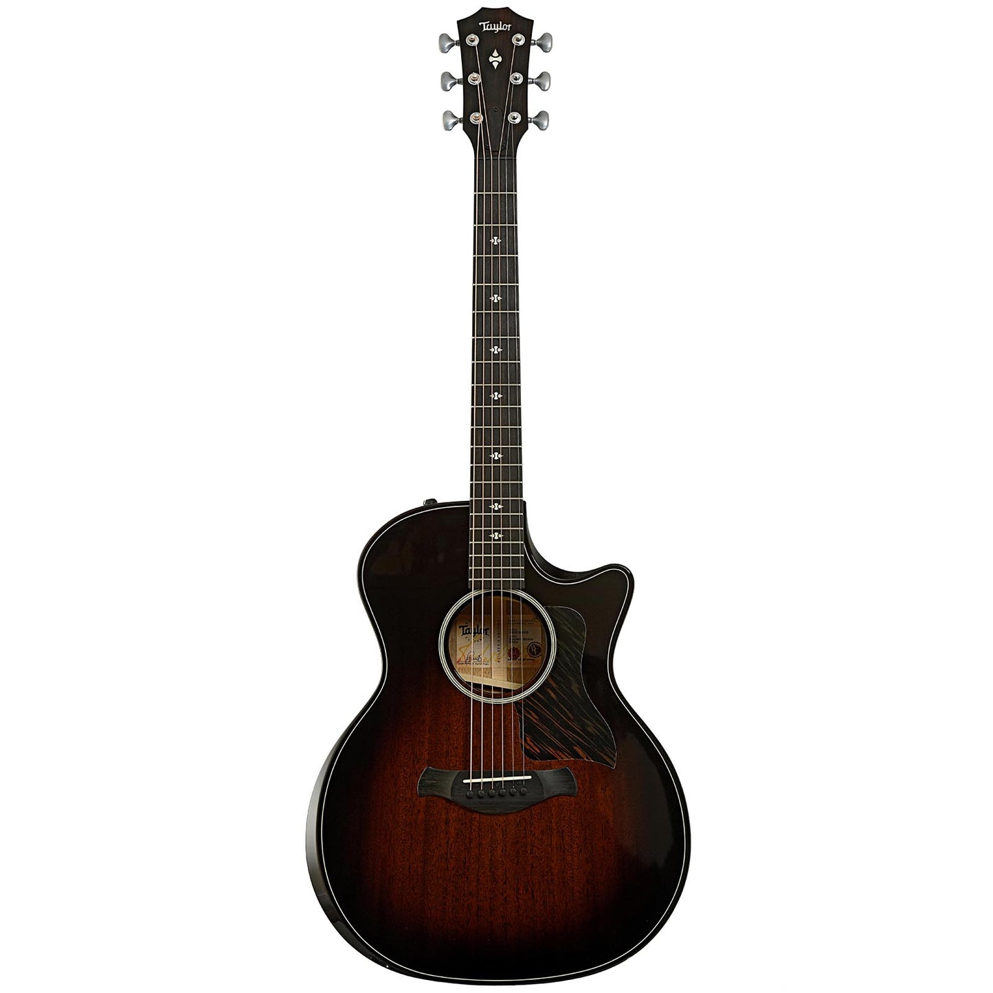 Full front of Taylor Builder's Edition 524ce Acoustic Guitar & Case