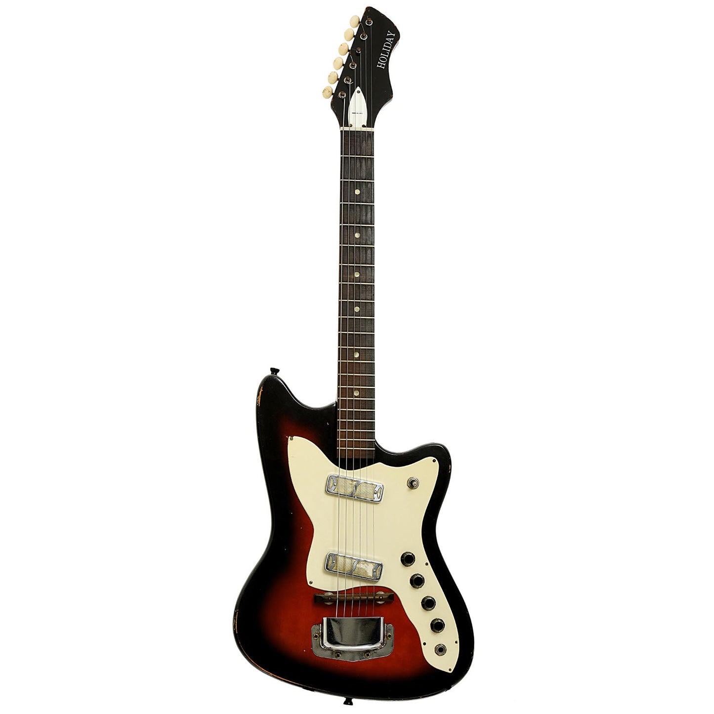 Full front of Holiday Bobkat Electric Guitar