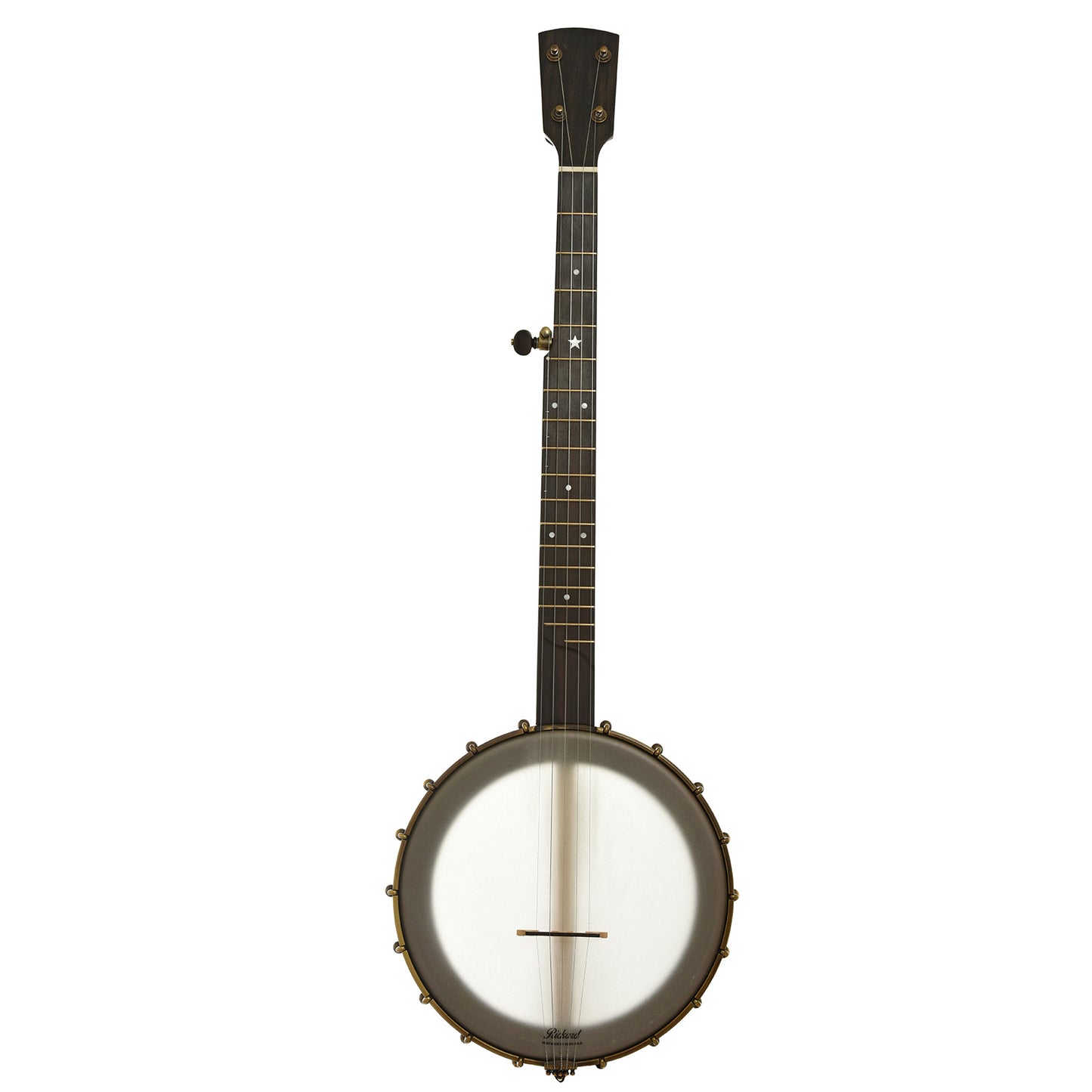 Full front of Rickard Maple Ridge 11 in. Openback Banjo