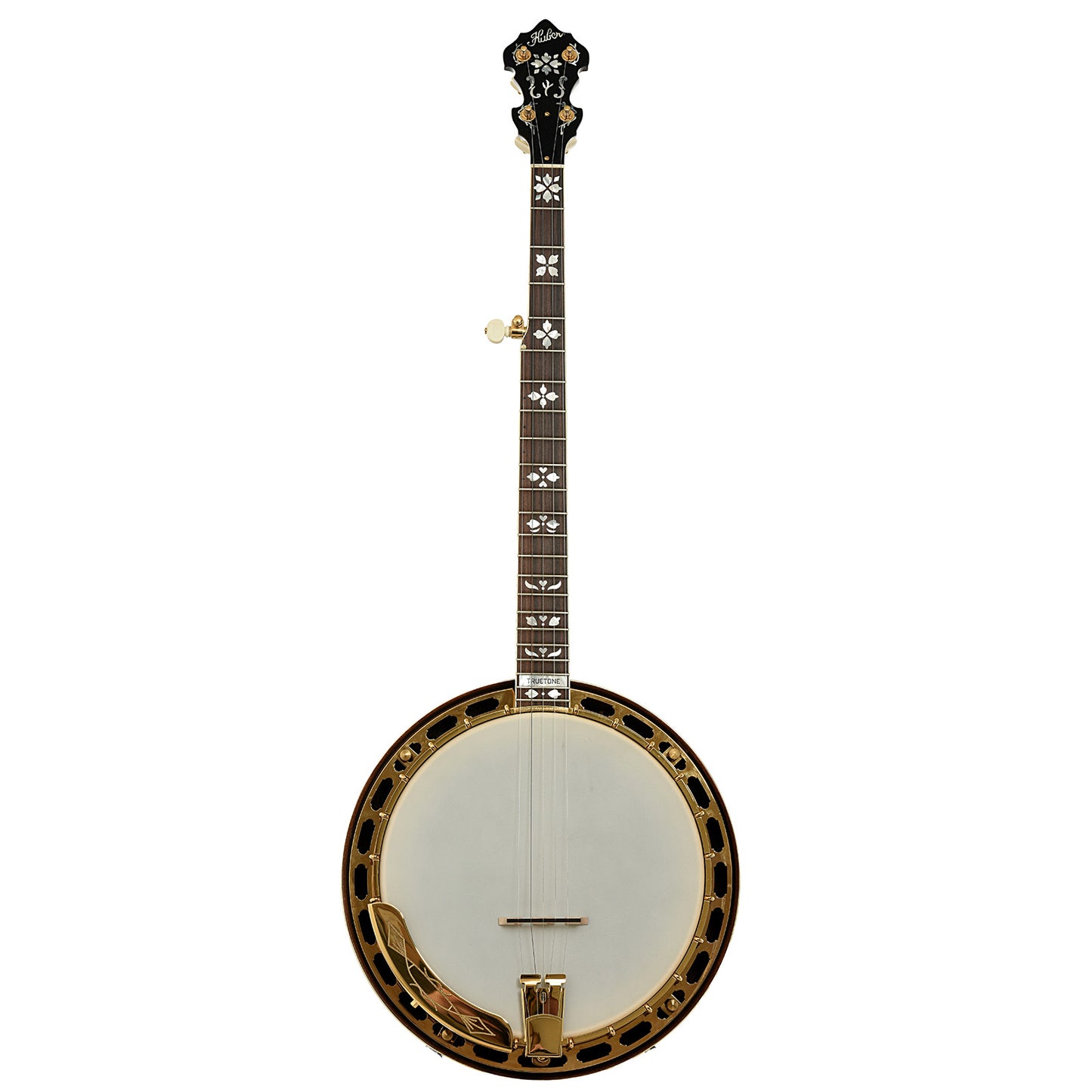 Full front of Huber VRB-G Trutone Resonator Banjo