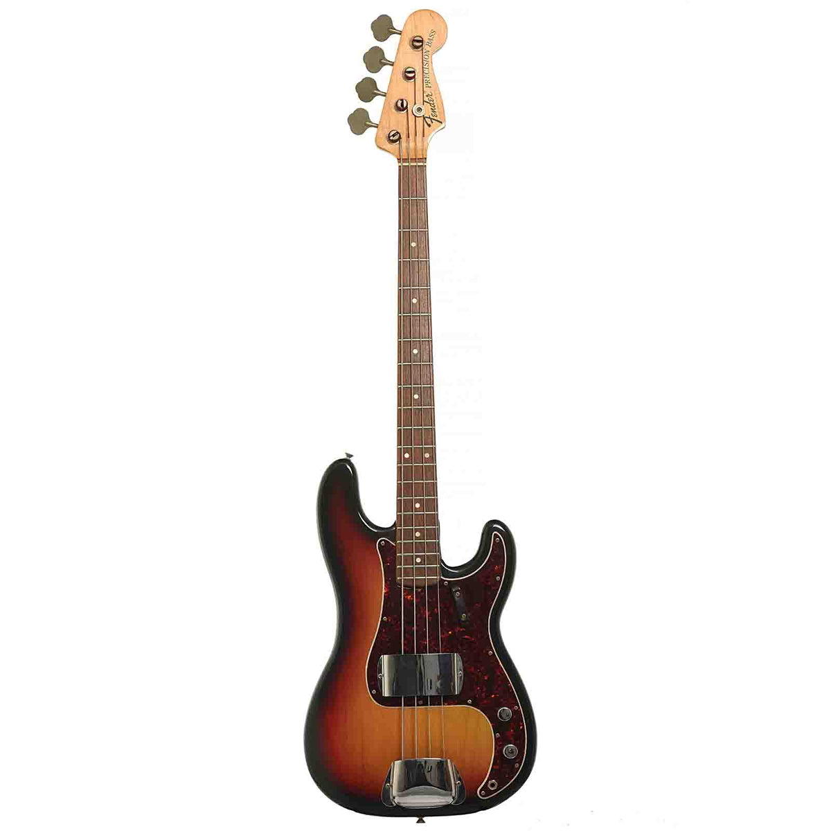 Full front and side of Fender P-Bass