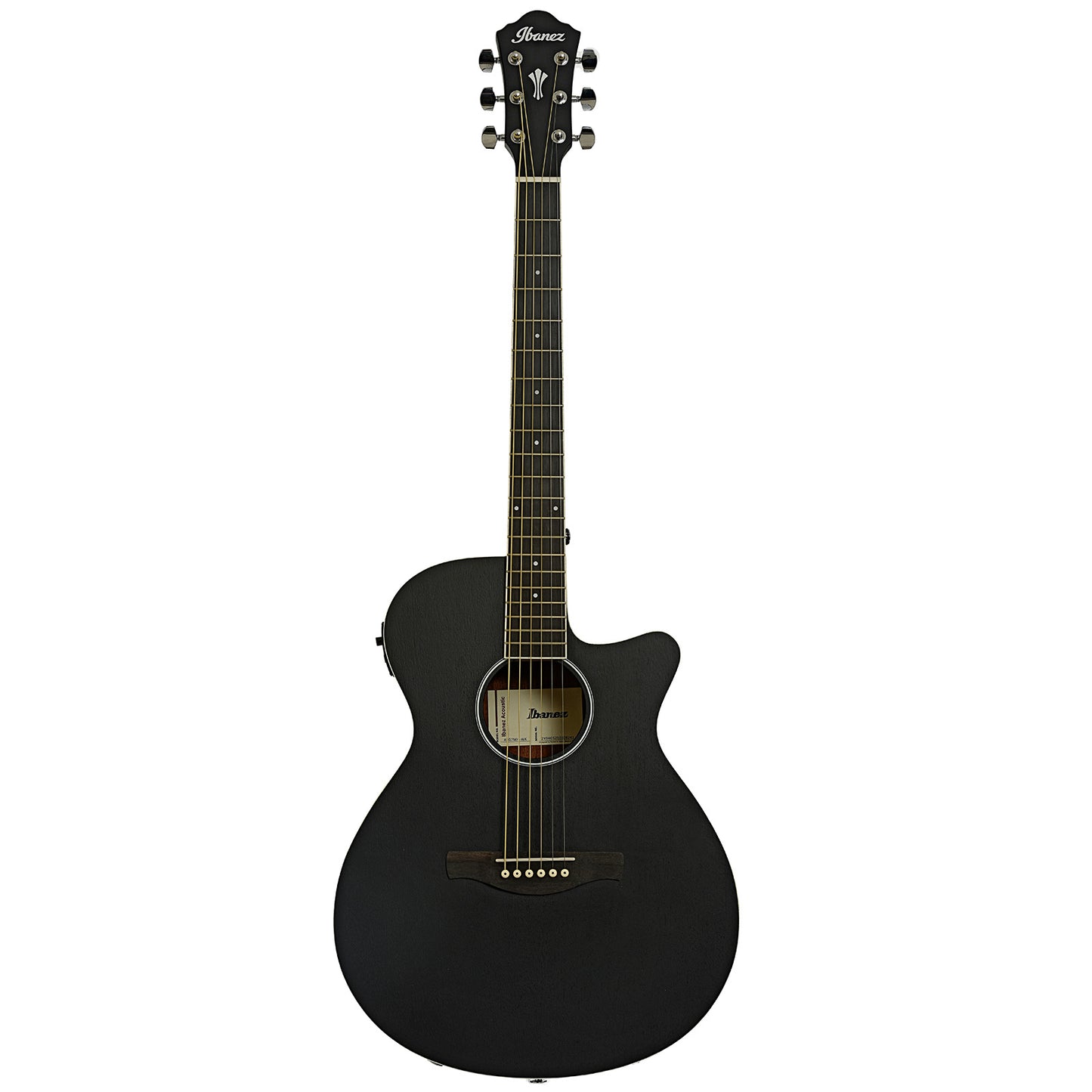 Ibanez AEG7MH Grand Concert Acoustic Guitar, Weathered Black Open Pore