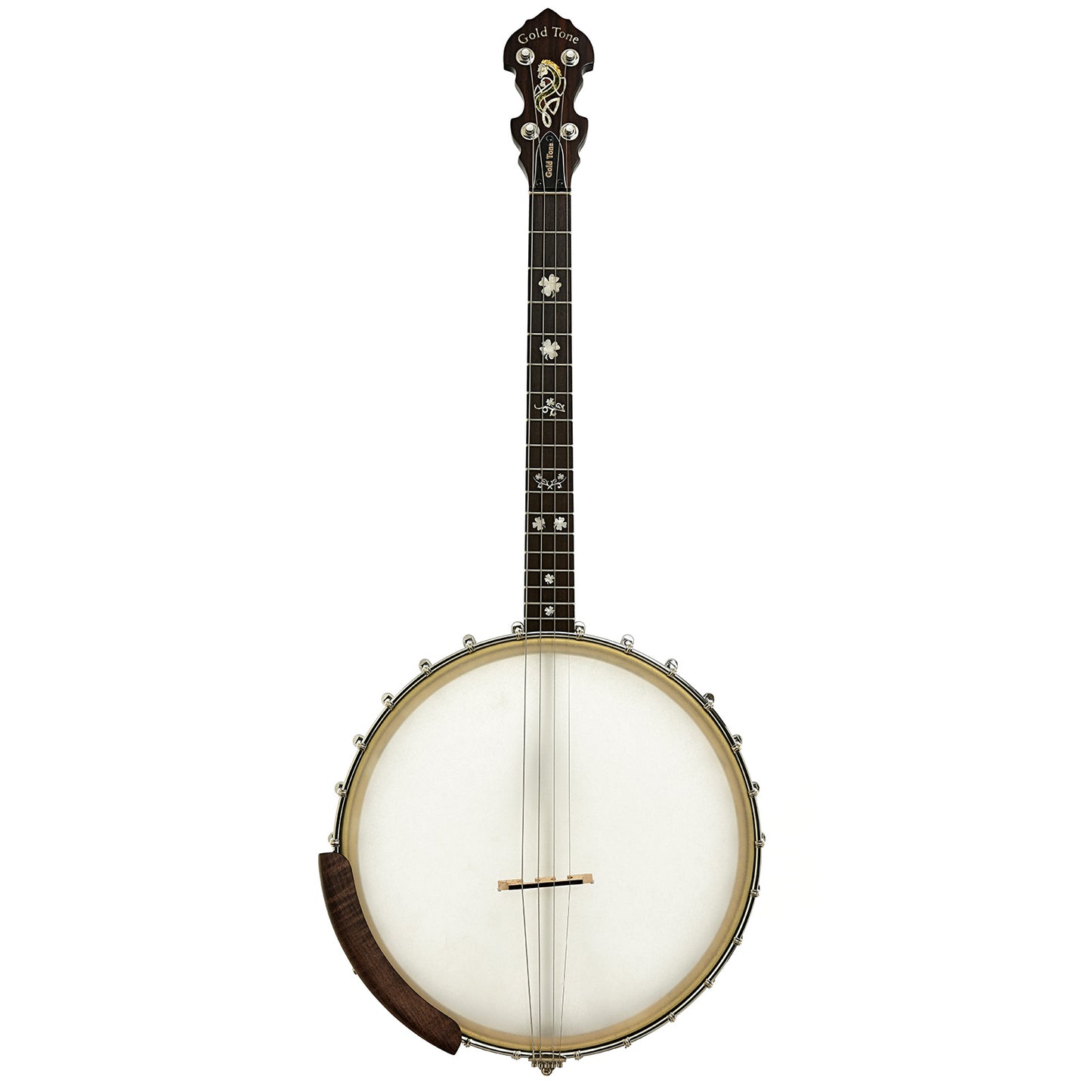 Full front of Gold Tone Irish Tenor Banjo